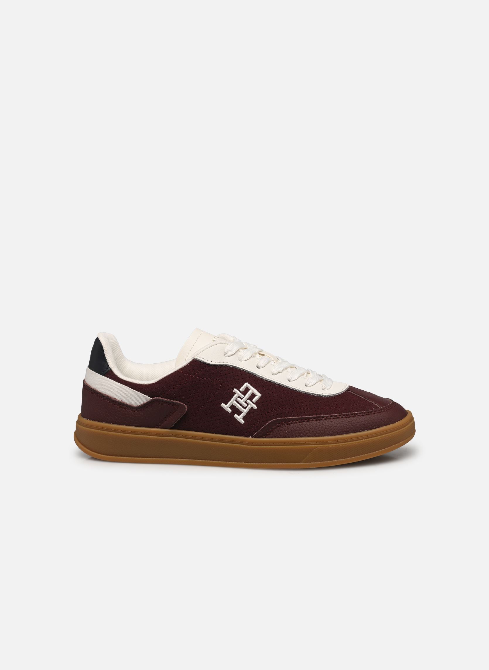 Baskets Th Heritage Sneaker femme bordeaux Tommy Hilfiger Baskets Th Heritage Sneaker femme bordeaux BURGUNDY VELVET/ECRU
