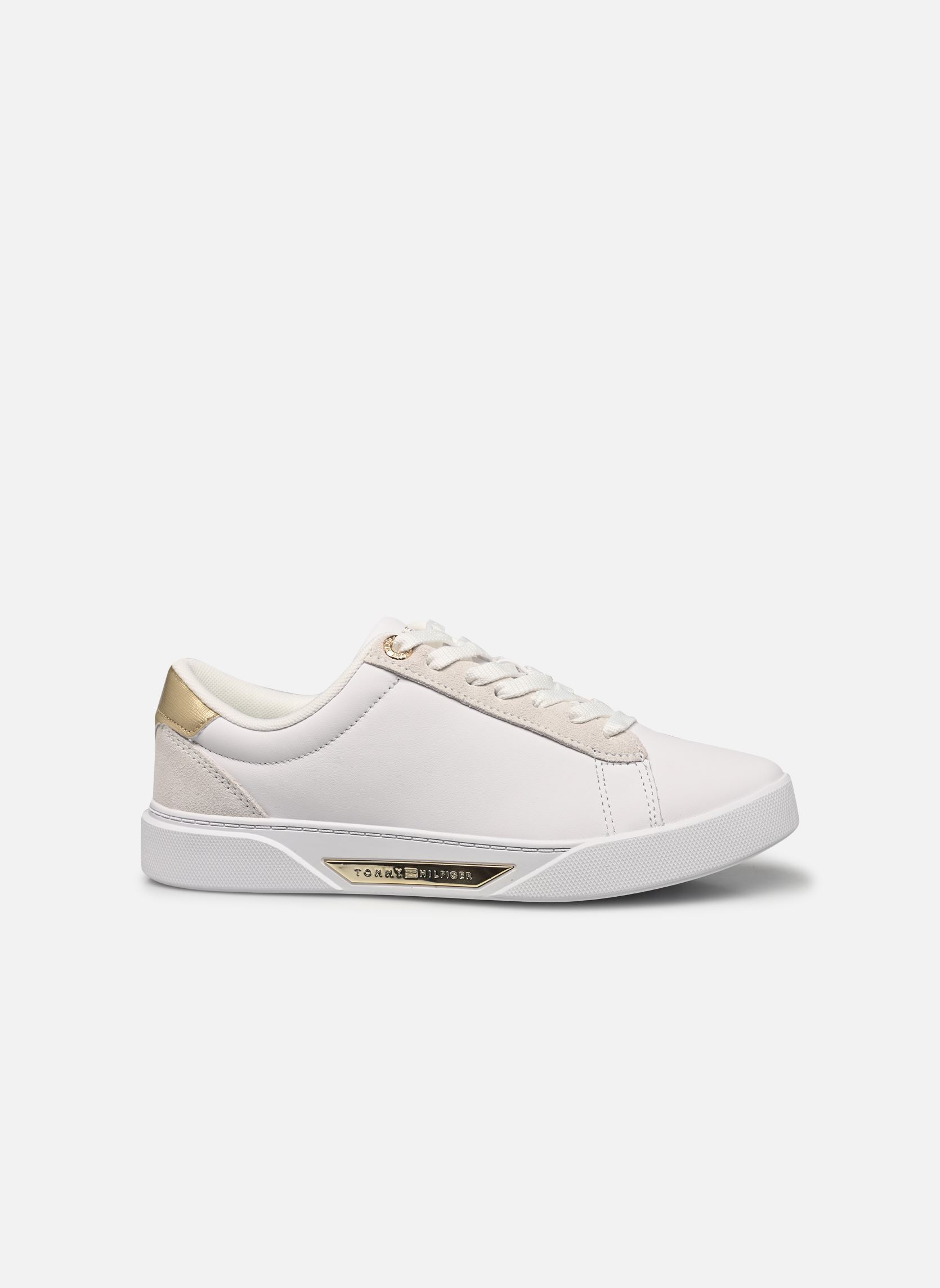 Baskets Chic Court Sneaker femme blanc Tommy Hilfiger Baskets Chic Court Sneaker femme blanc WHITE