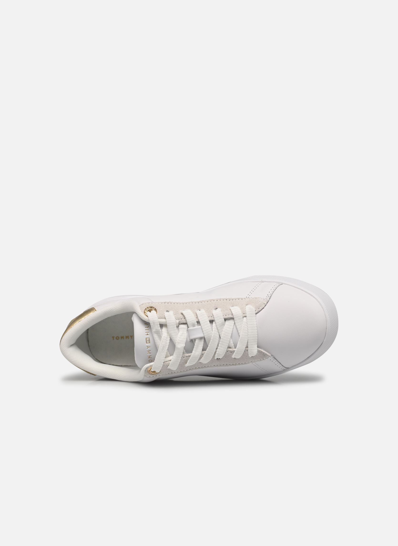 Baskets Chic Court Sneaker femme blanc Tommy Hilfiger Baskets Chic Court Sneaker femme blanc WHITE