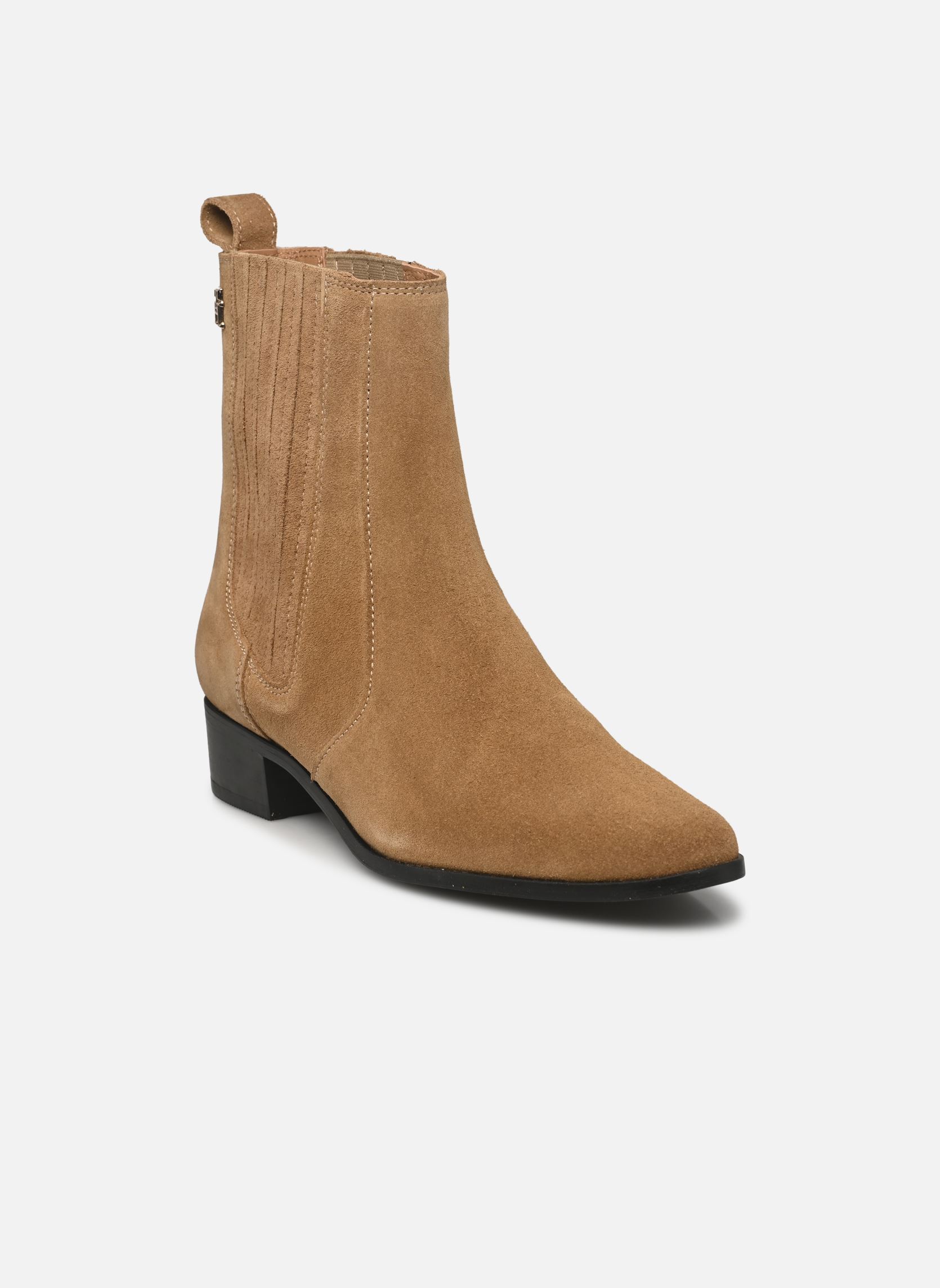 Stivaletti bassi Cowboy Chelsea Suede donna marrone Tommy Hilfiger Stivaletti bassi Cowboy Chelsea Suede donna marrone SAFARI CANVAS