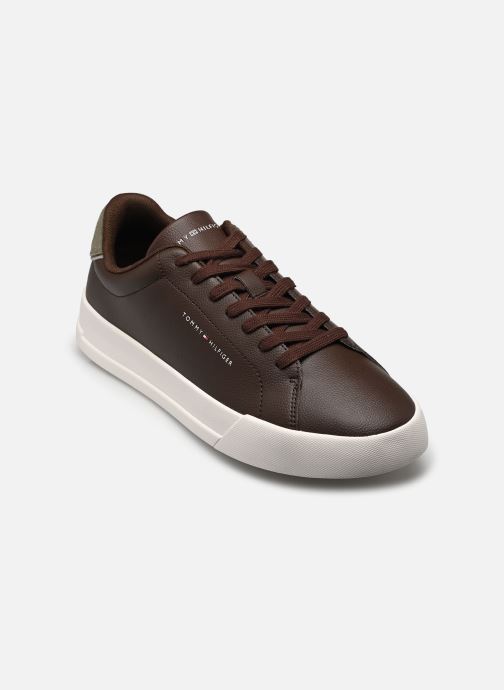 Tommy Hilfiger Baskets basses Th Court Lth Detail homme marron