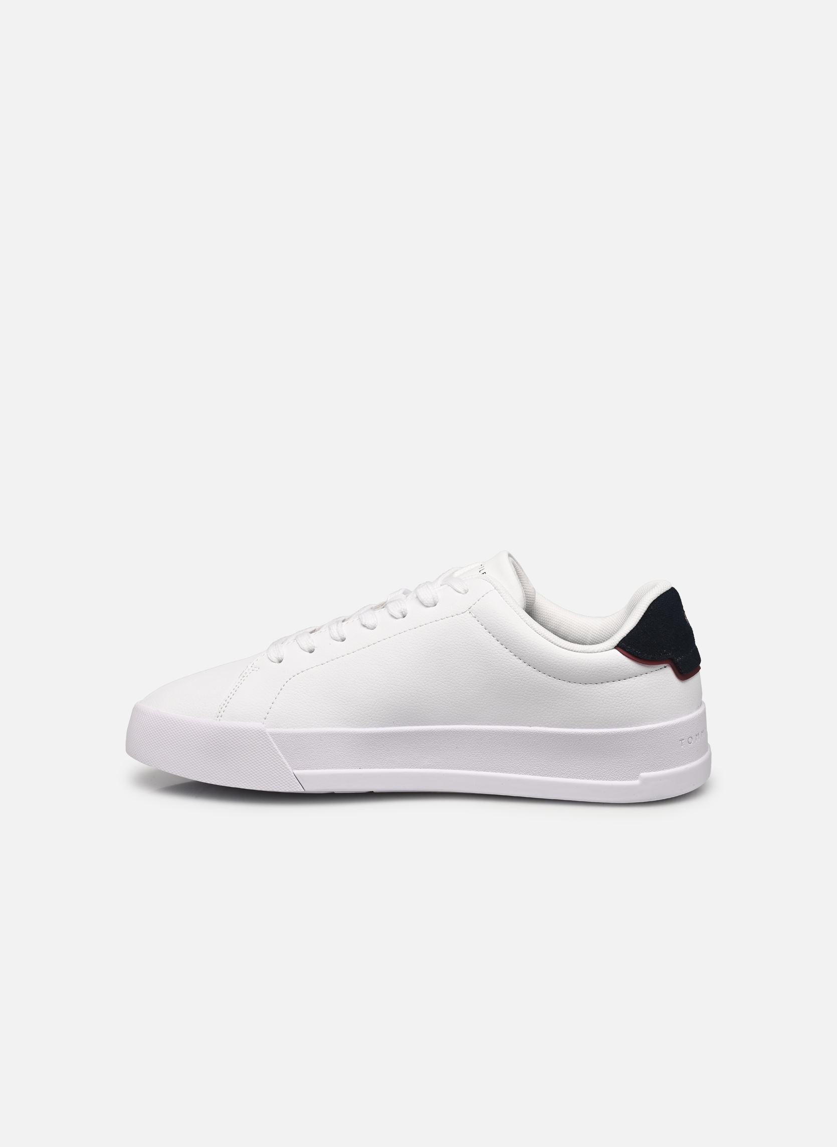 Sneakers TH COURT LTH DETAIL heren wit Tommy Hilfiger Sneakers TH COURT LTH DETAIL heren wit WHITEDESERT SKY