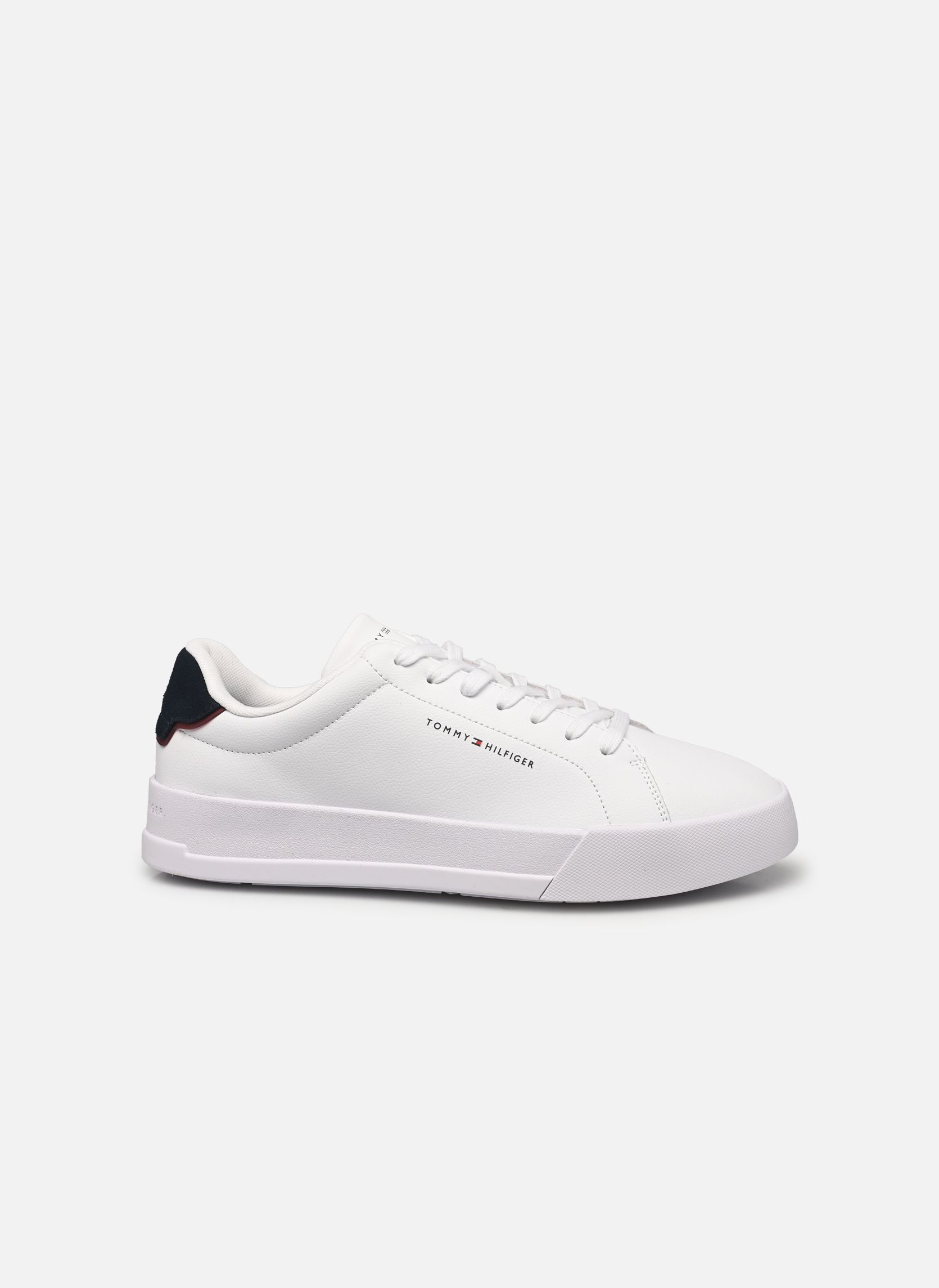 Sneakers TH COURT LTH DETAIL heren wit Tommy Hilfiger Sneakers TH COURT LTH DETAIL heren wit WHITEDESERT SKY