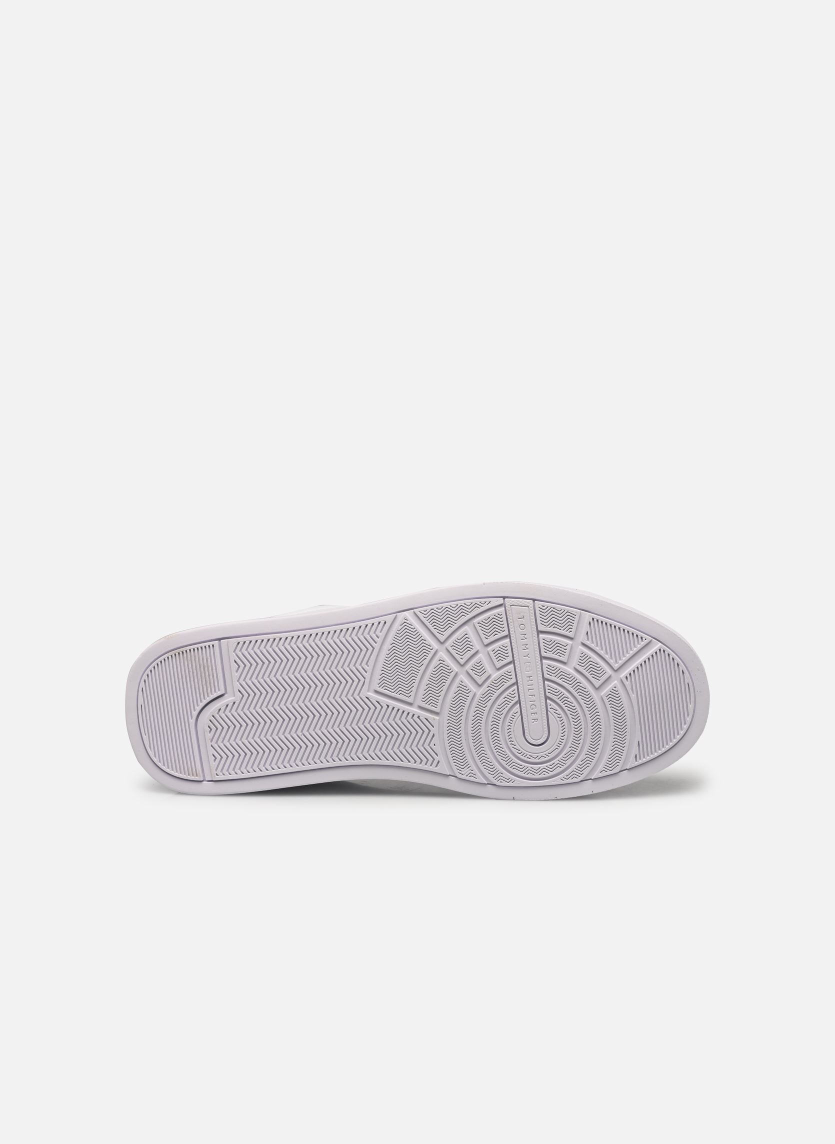 Sneakers TH COURT LTH DETAIL heren wit Tommy Hilfiger Sneakers TH COURT LTH DETAIL heren wit WHITEDESERT SKY