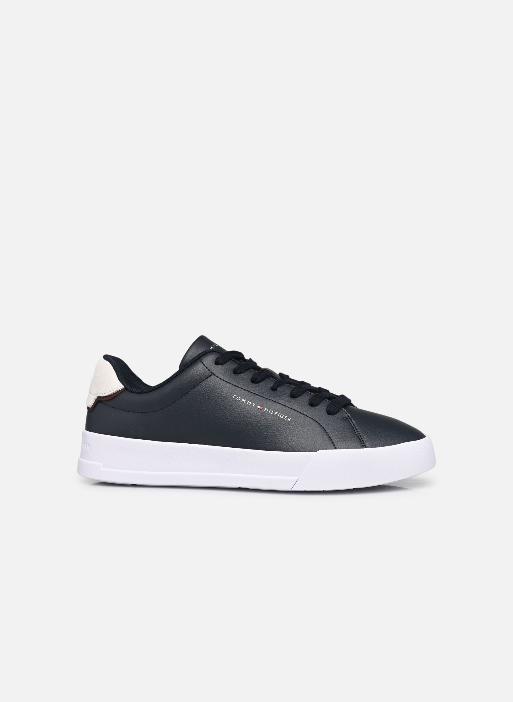 Baskets TH COURT LTH DETAIL homme bleu Tommy Hilfiger Baskets TH COURT LTH DETAIL homme bleu DESERT SKY