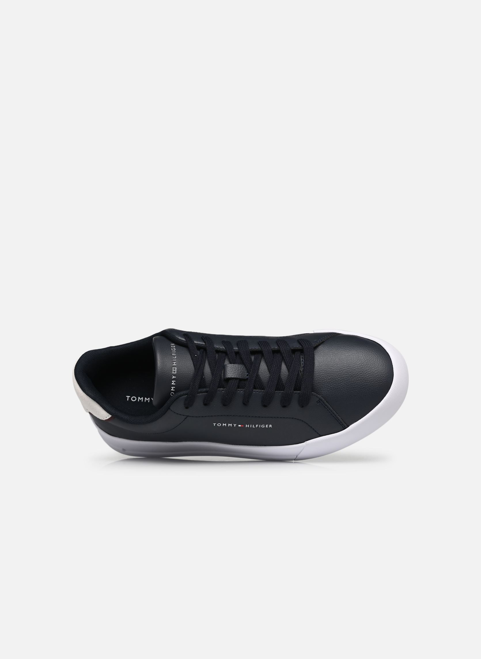 Baskets TH COURT LTH DETAIL homme bleu Tommy Hilfiger Baskets TH COURT LTH DETAIL homme bleu DESERT SKY