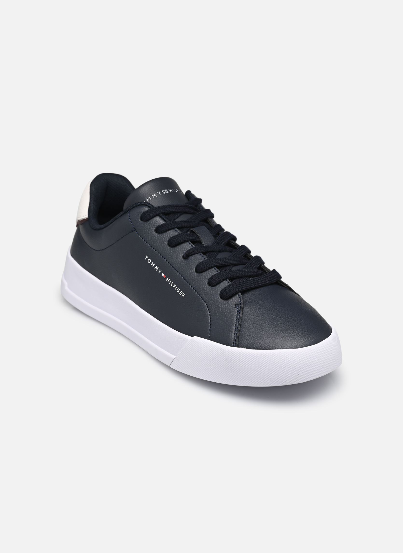 Baskets TH COURT LTH DETAIL homme bleu Tommy Hilfiger Baskets TH COURT LTH DETAIL homme bleu DESERT SKY