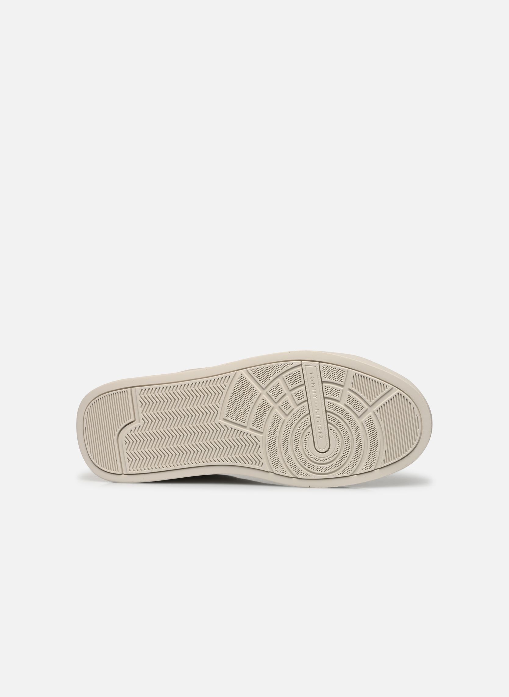 Baskets TH COURT LTH DETAIL homme beige Tommy Hilfiger Baskets TH COURT LTH DETAIL homme beige ALABASTER