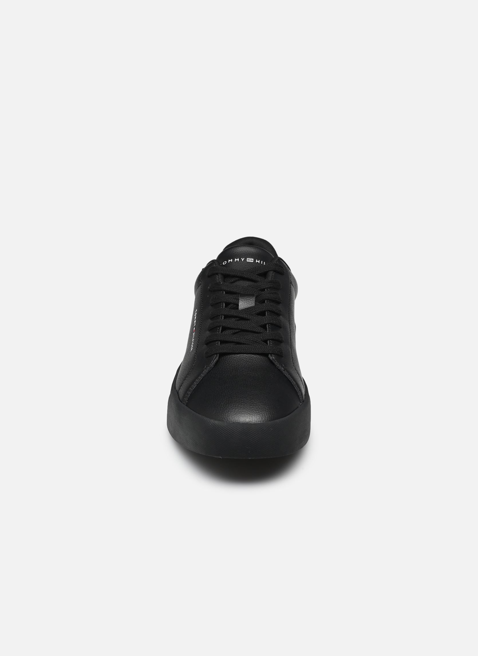 Lage sneakers Th Court Lth Detail heren zwart Tommy Hilfiger Lage sneakers Th Court Lth Detail heren zwart BLACK