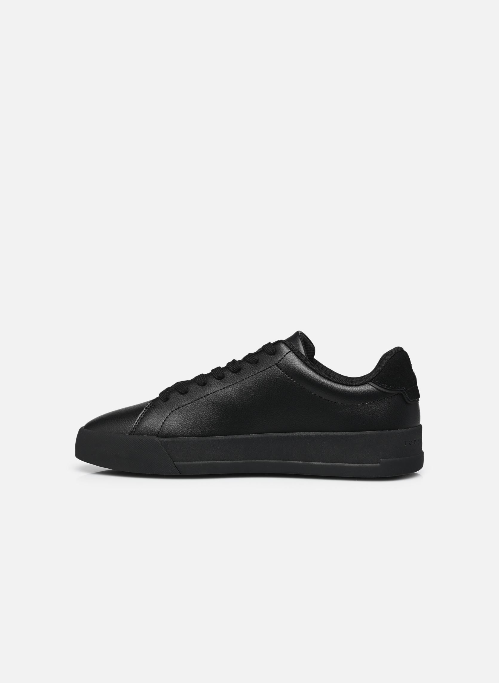 Lage sneakers Th Court Lth Detail heren zwart Tommy Hilfiger Lage sneakers Th Court Lth Detail heren zwart BLACK