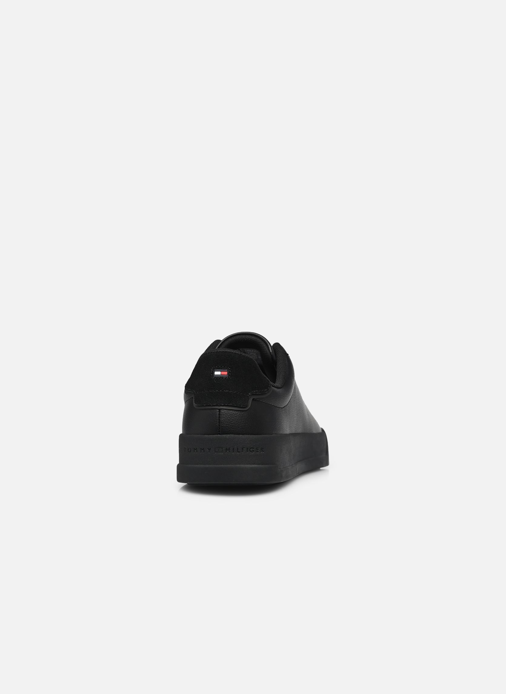 Lage sneakers Th Court Lth Detail heren zwart Tommy Hilfiger Lage sneakers Th Court Lth Detail heren zwart BLACK