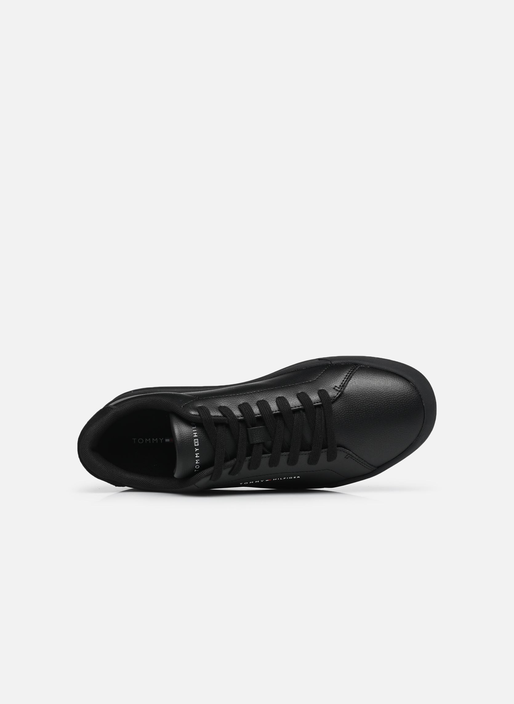 Lage sneakers Th Court Lth Detail heren zwart Tommy Hilfiger Lage sneakers Th Court Lth Detail heren zwart BLACK