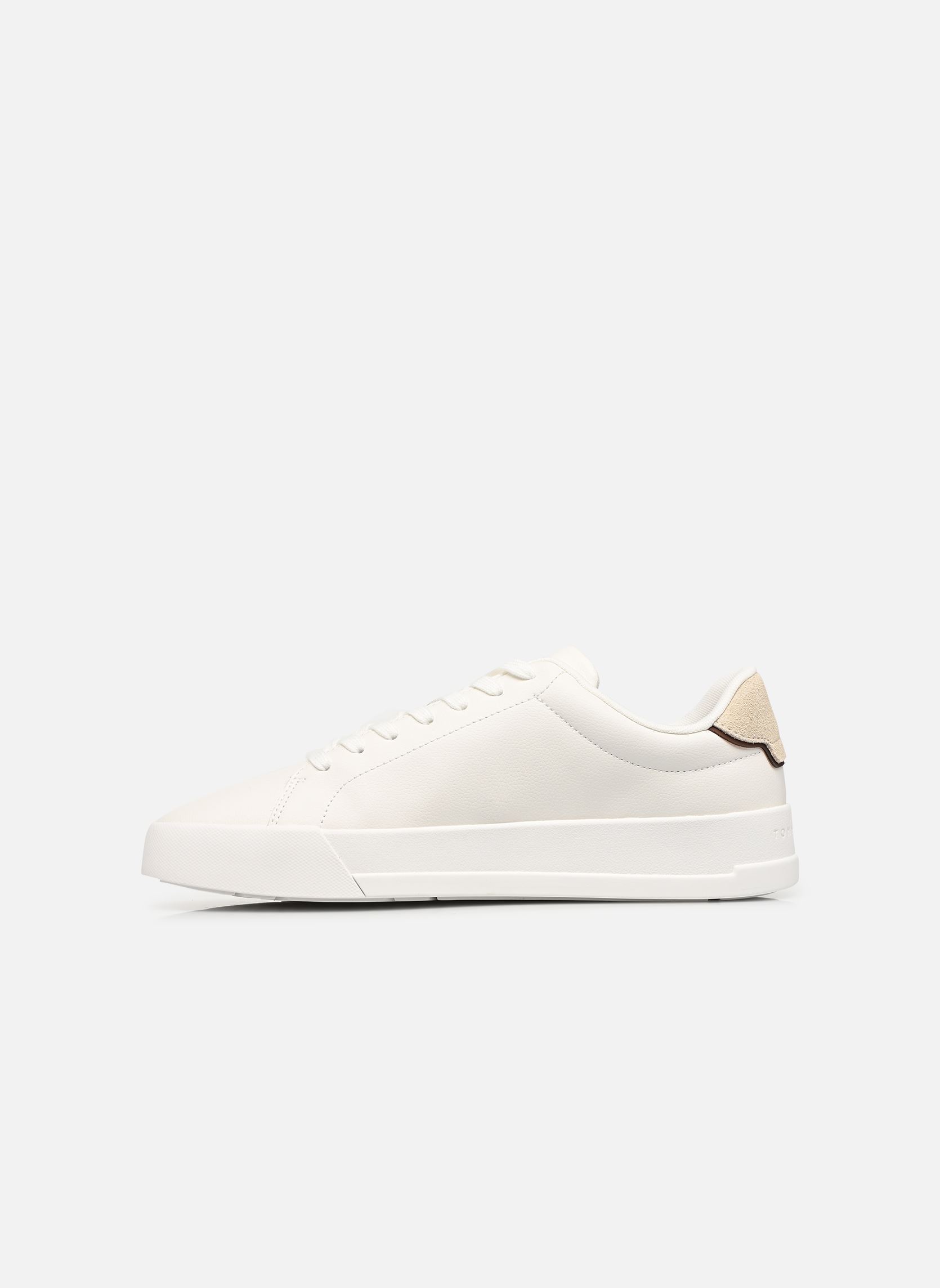 Baskets TH COURT LTH DETAIL homme blanc Tommy Hilfiger Baskets TH COURT LTH DETAIL homme blanc WHITE 1