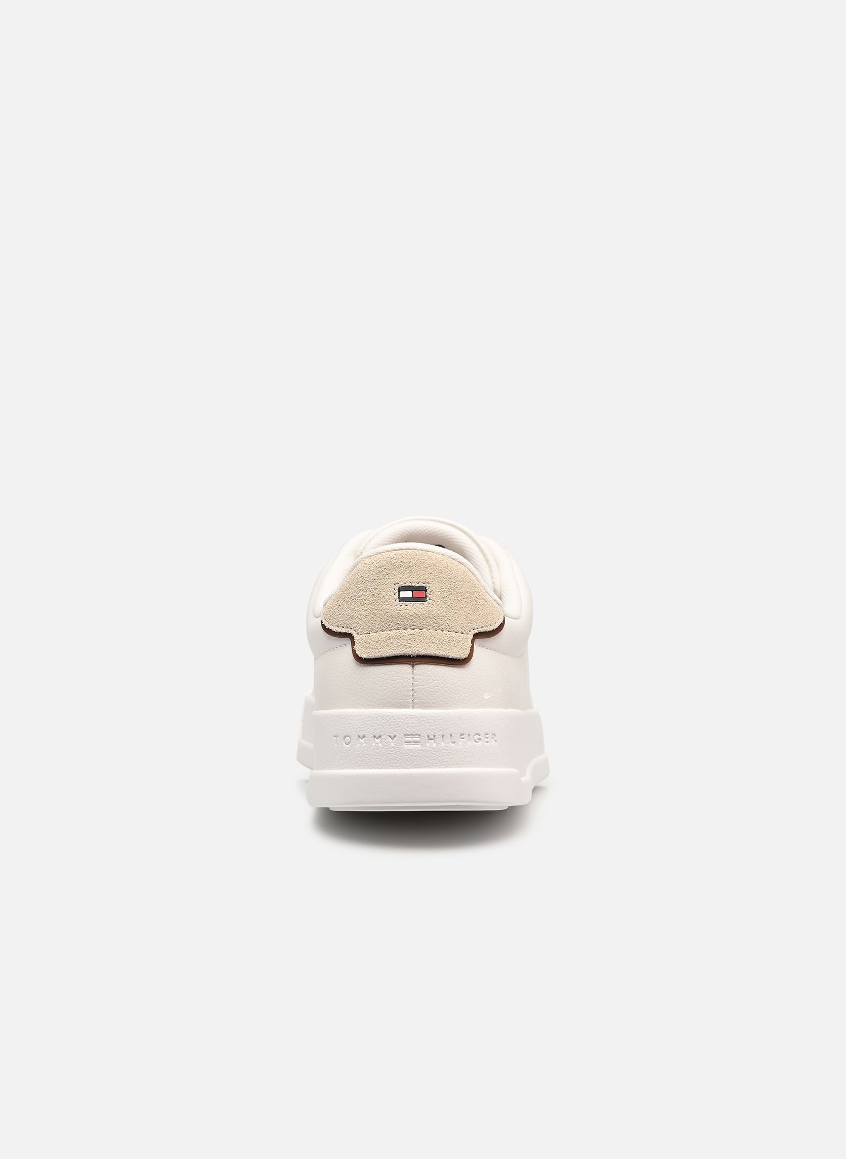 Baskets TH COURT LTH DETAIL homme blanc Tommy Hilfiger Baskets TH COURT LTH DETAIL homme blanc WHITE 1