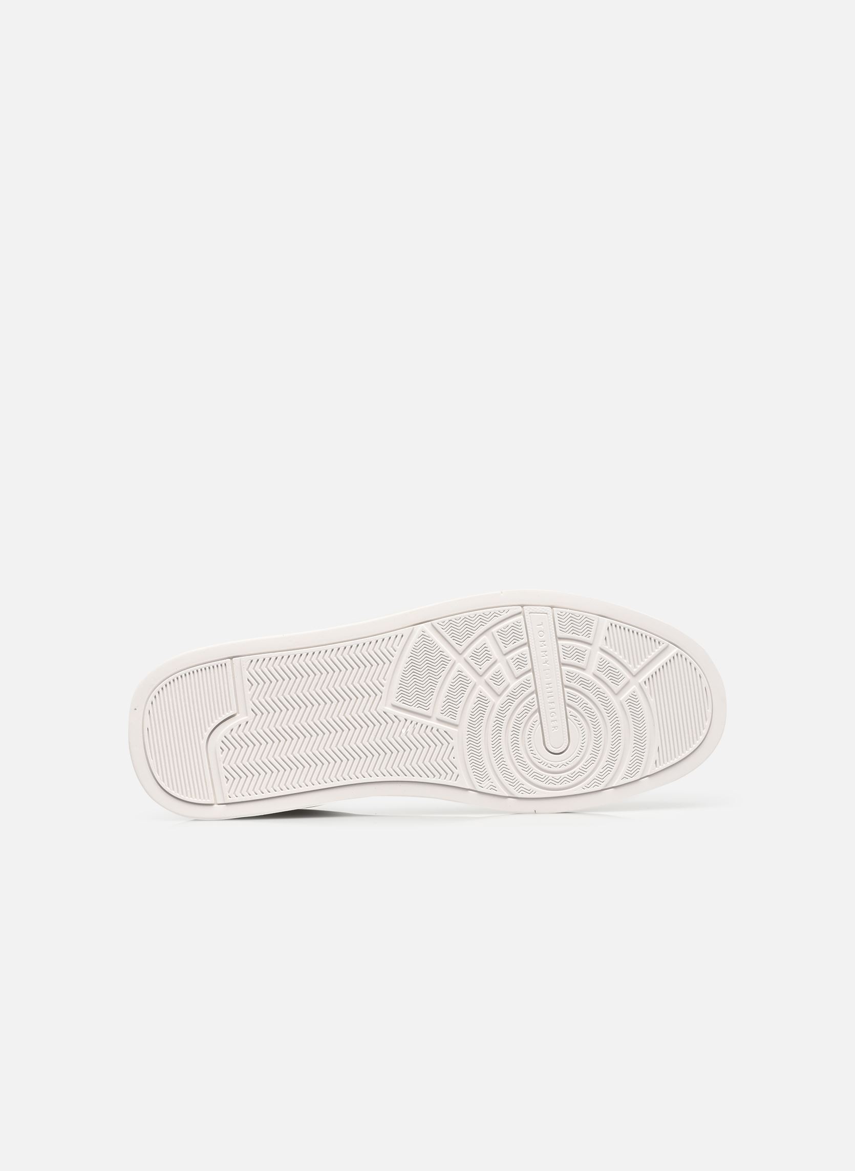 Baskets TH COURT LTH DETAIL homme blanc Tommy Hilfiger Baskets TH COURT LTH DETAIL homme blanc WHITE 1