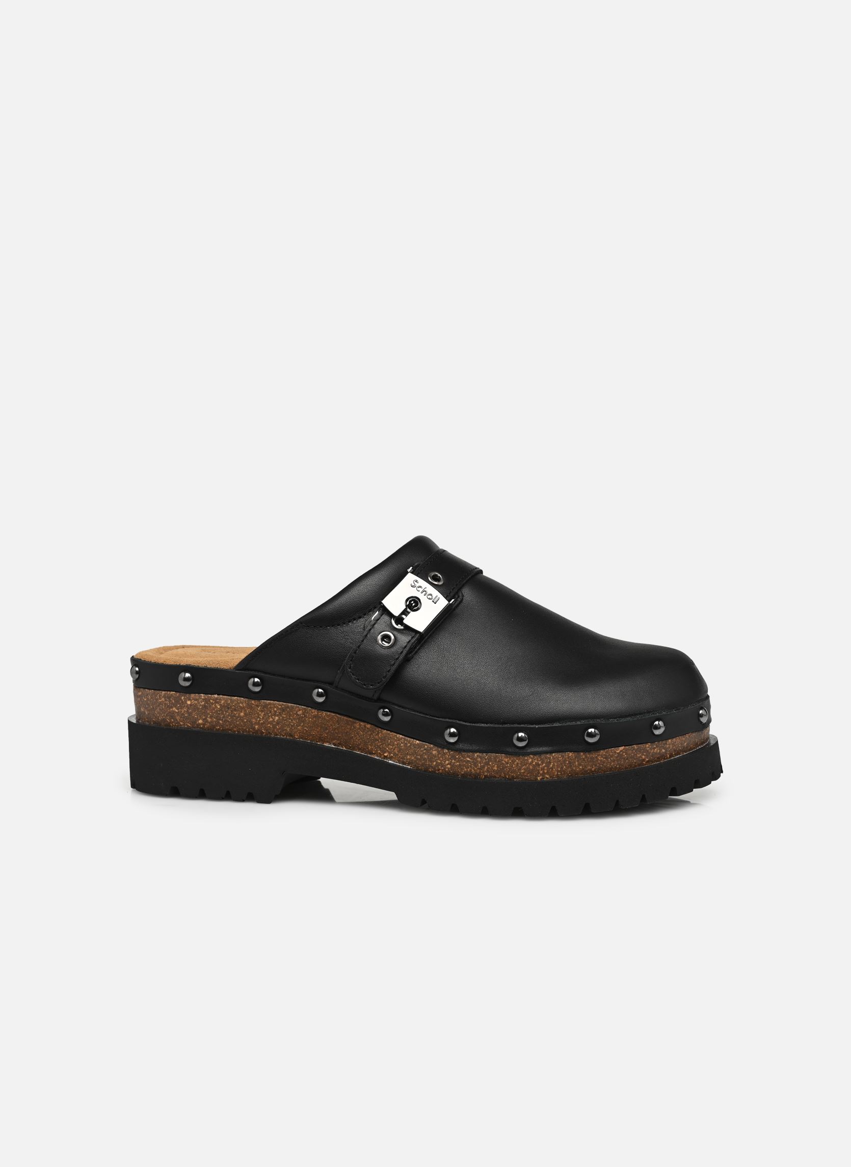 Muilen en klompen CINDY CORK ICONIC dames zwart Scholl Muilen en klompen CINDY CORK ICONIC dames zwart Black