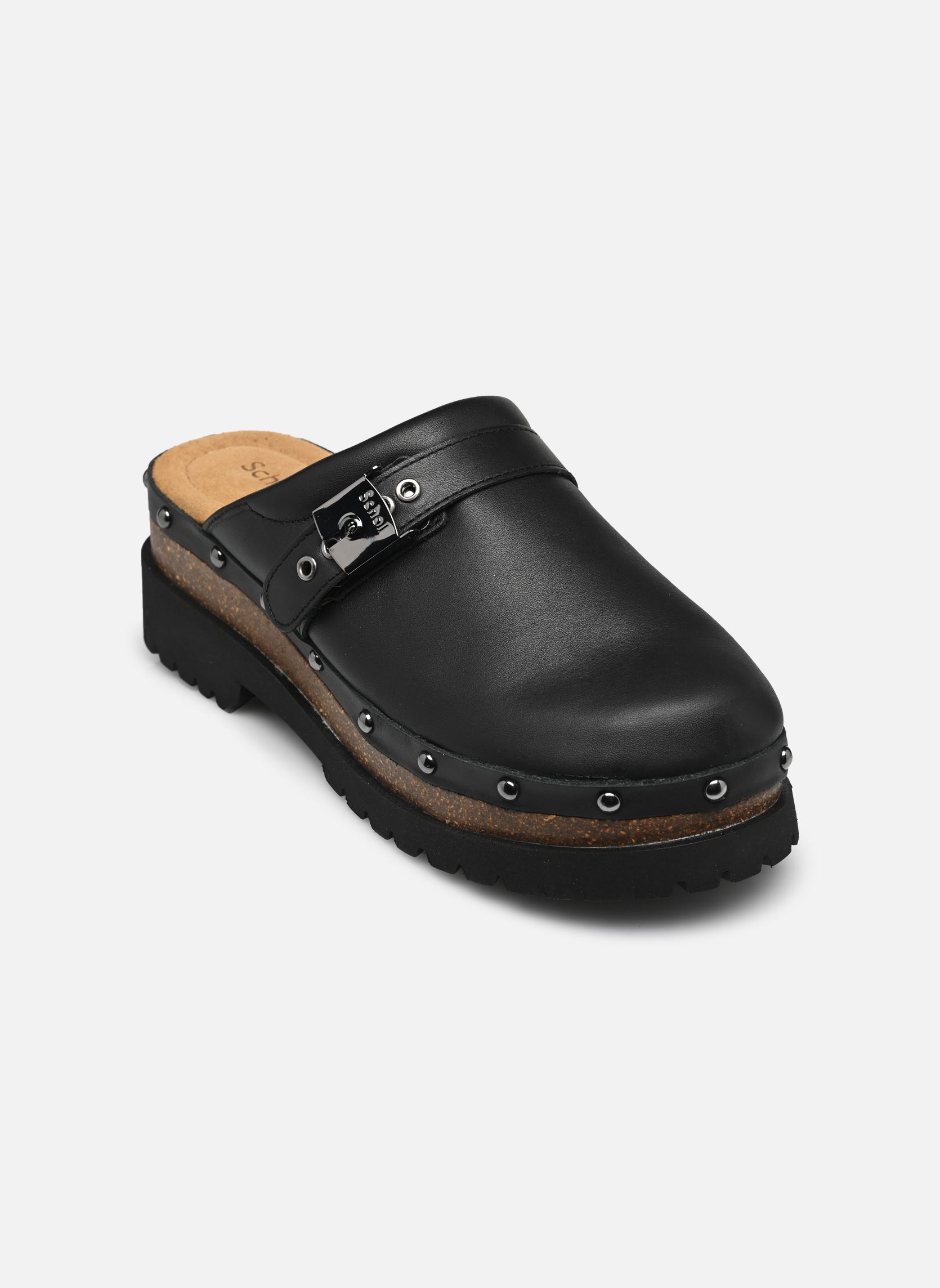 Muilen en klompen CINDY CORK ICONIC dames zwart Scholl Muilen en klompen CINDY CORK ICONIC dames zwart Black