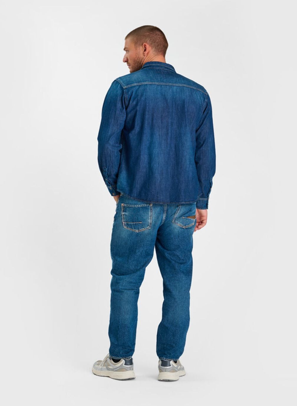 Chemises Chemise en jeans JUANITO Blue homme bleu Le temps des cerises Chemises Chemise en jeans JUANITO Blue homme bleu Bleu
