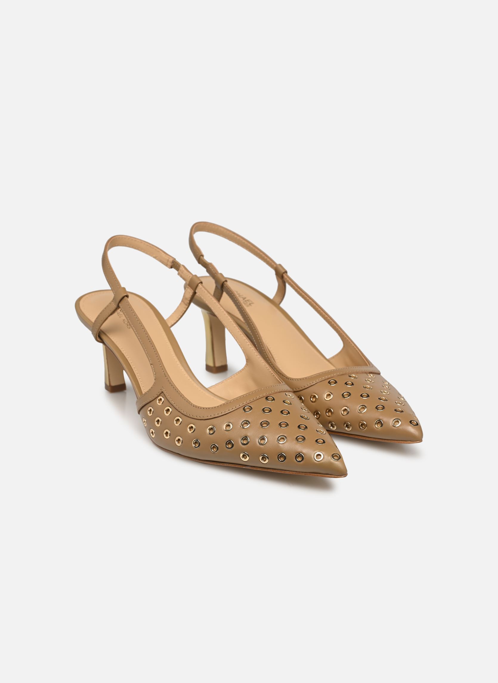Zapatos de tacón con correas ALORA MID SLING mujer beige Michael Michael Kors Zapatos de tacón con correas ALORA MID SLING mujer beige HUSK