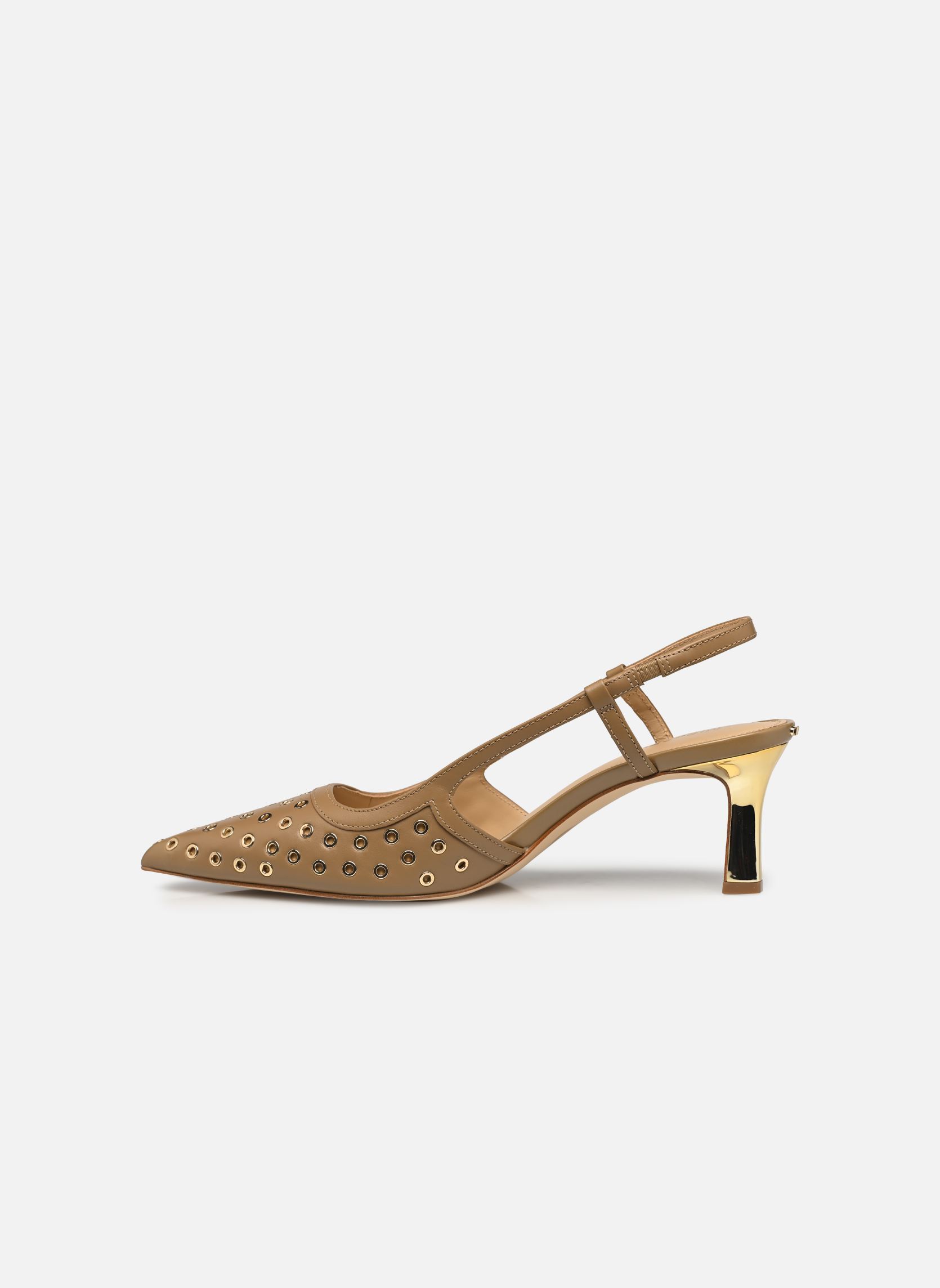 Zapatos de tacón con correas ALORA MID SLING mujer beige Michael Michael Kors Zapatos de tacón con correas ALORA MID SLING mujer beige HUSK