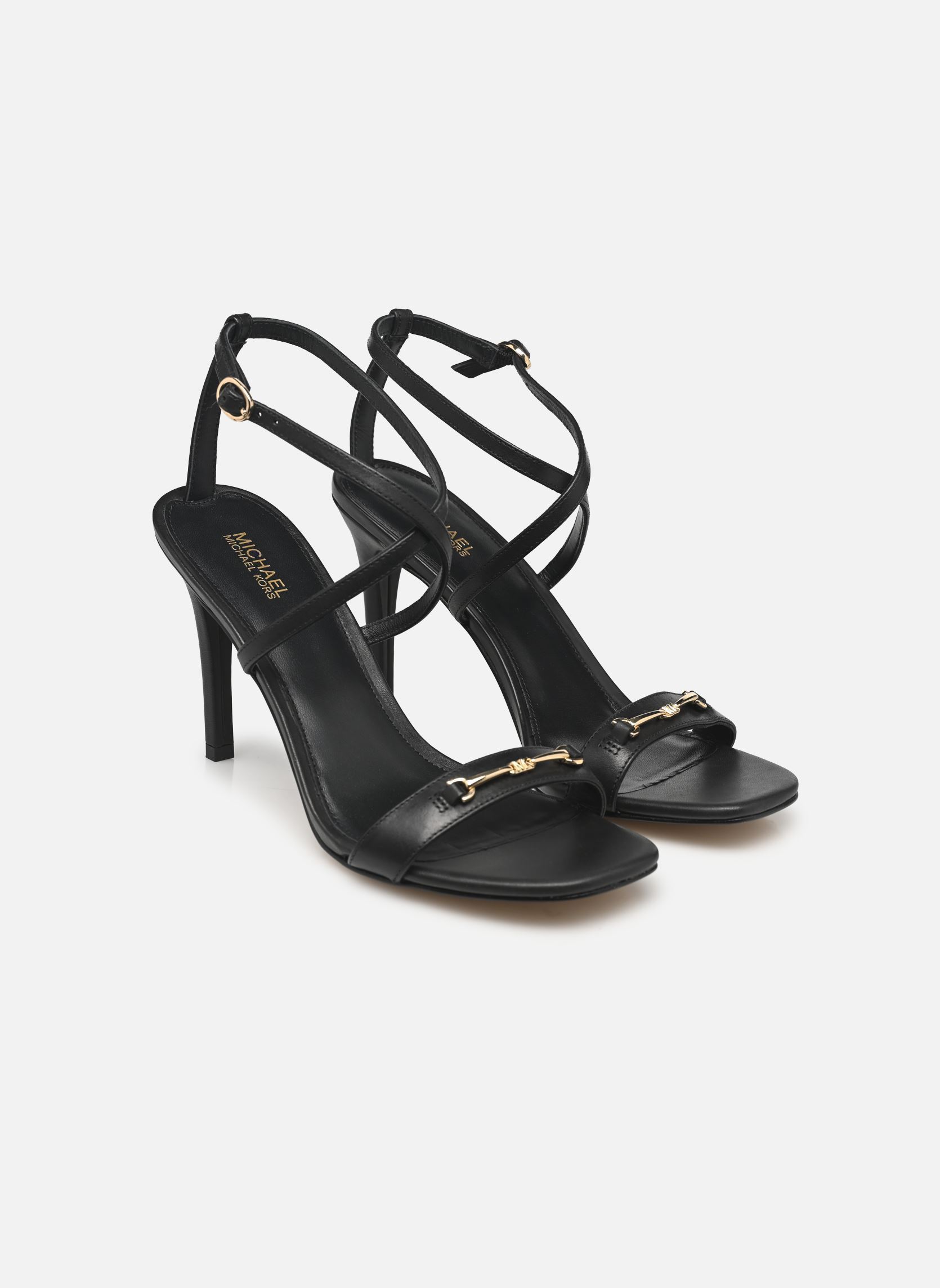 Sandalen LENA HEELED SANDAL dames zwart Michael Michael Kors Sandalen LENA HEELED SANDAL dames zwart Black