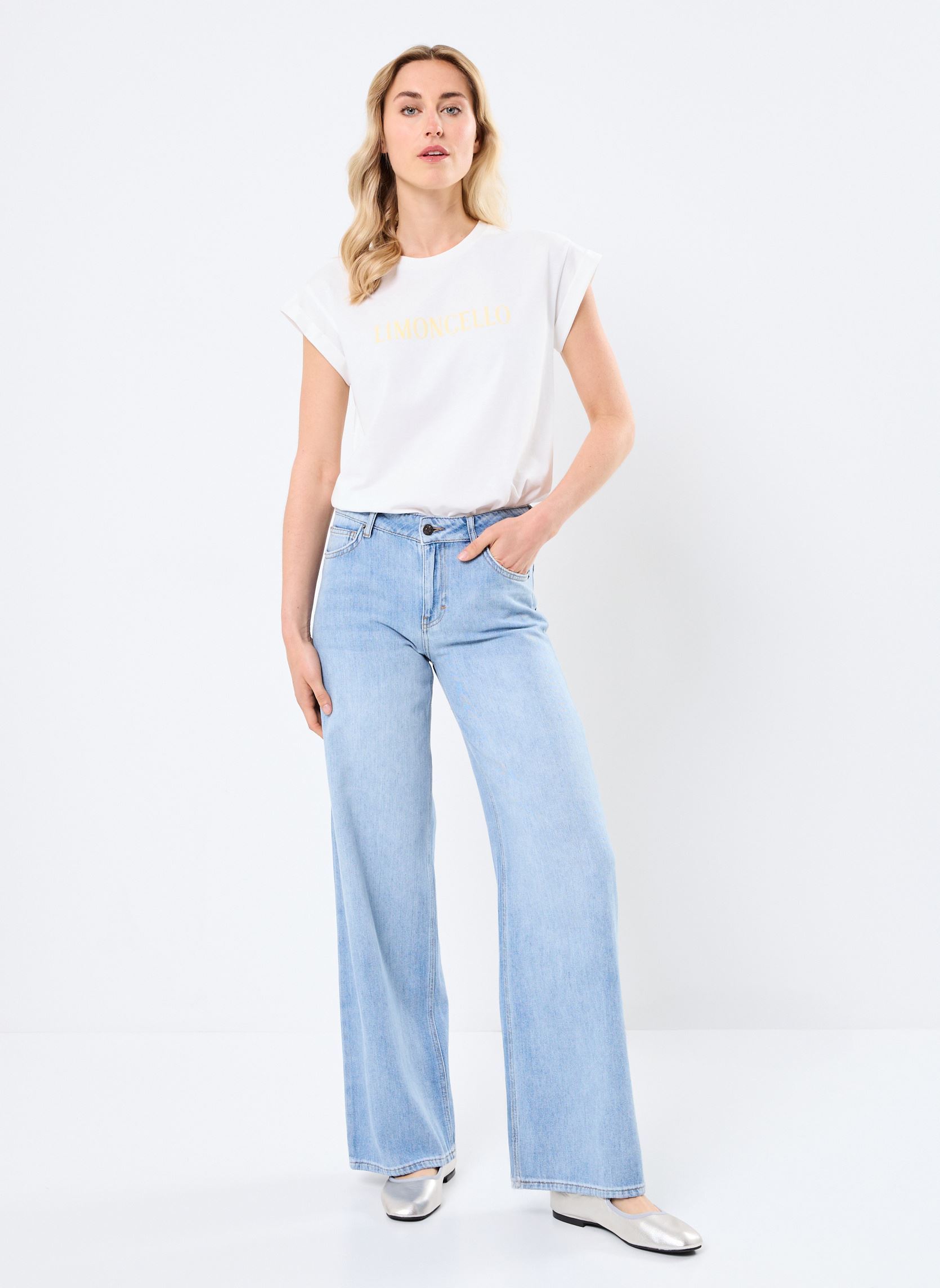 Wijde jeans / Flared Jeans 20508 JOAN JEANS dames blauw Five Jeans Wijde jeans / Flared Jeans 20508 JOAN JEANS dames blauw LIGHT BLUE