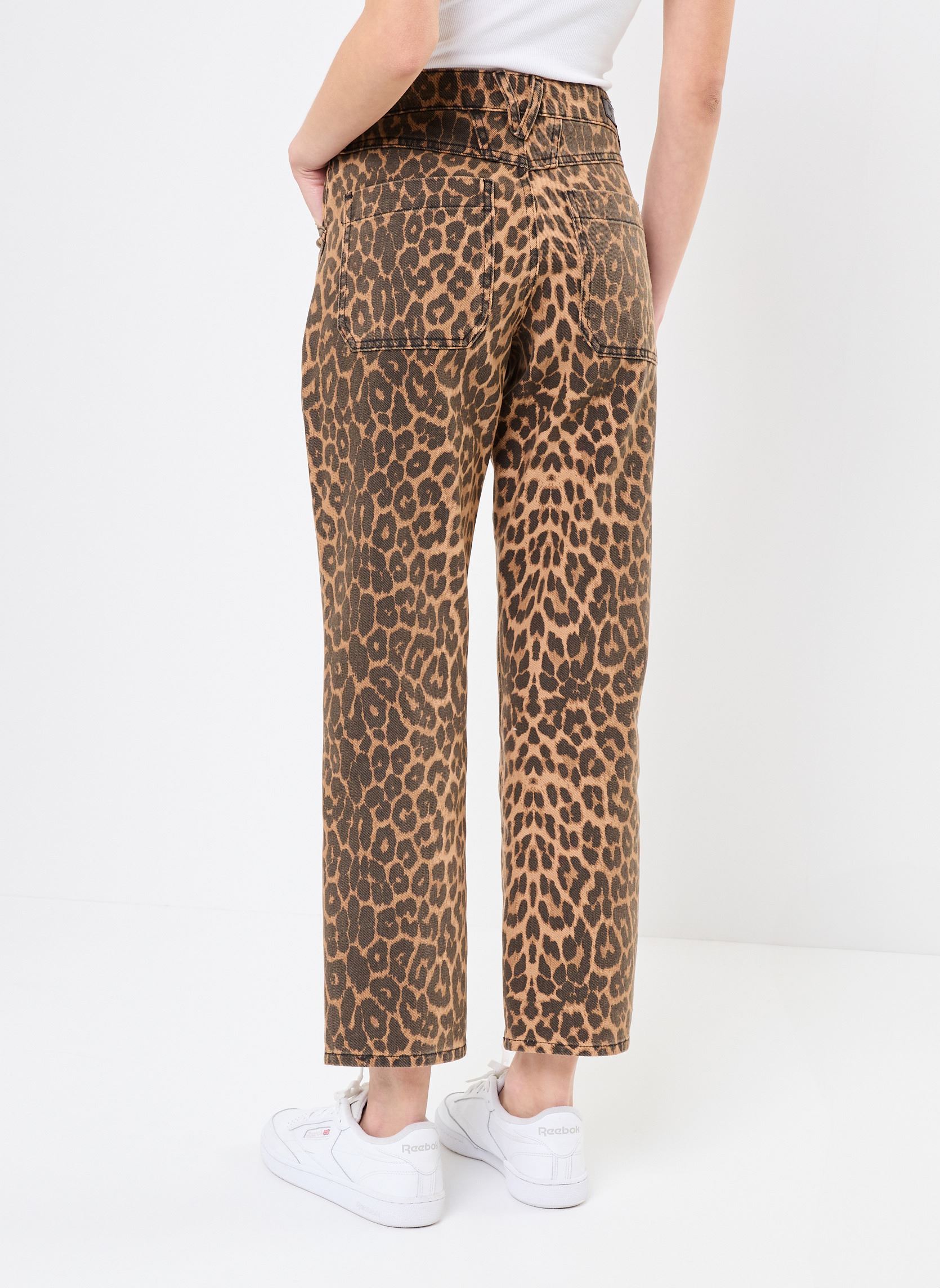 Rechte broeken 27570 LOURDES PANTALON dames bruin Five Jeans Rechte broeken 27570 LOURDES PANTALON dames bruin LEOPARD