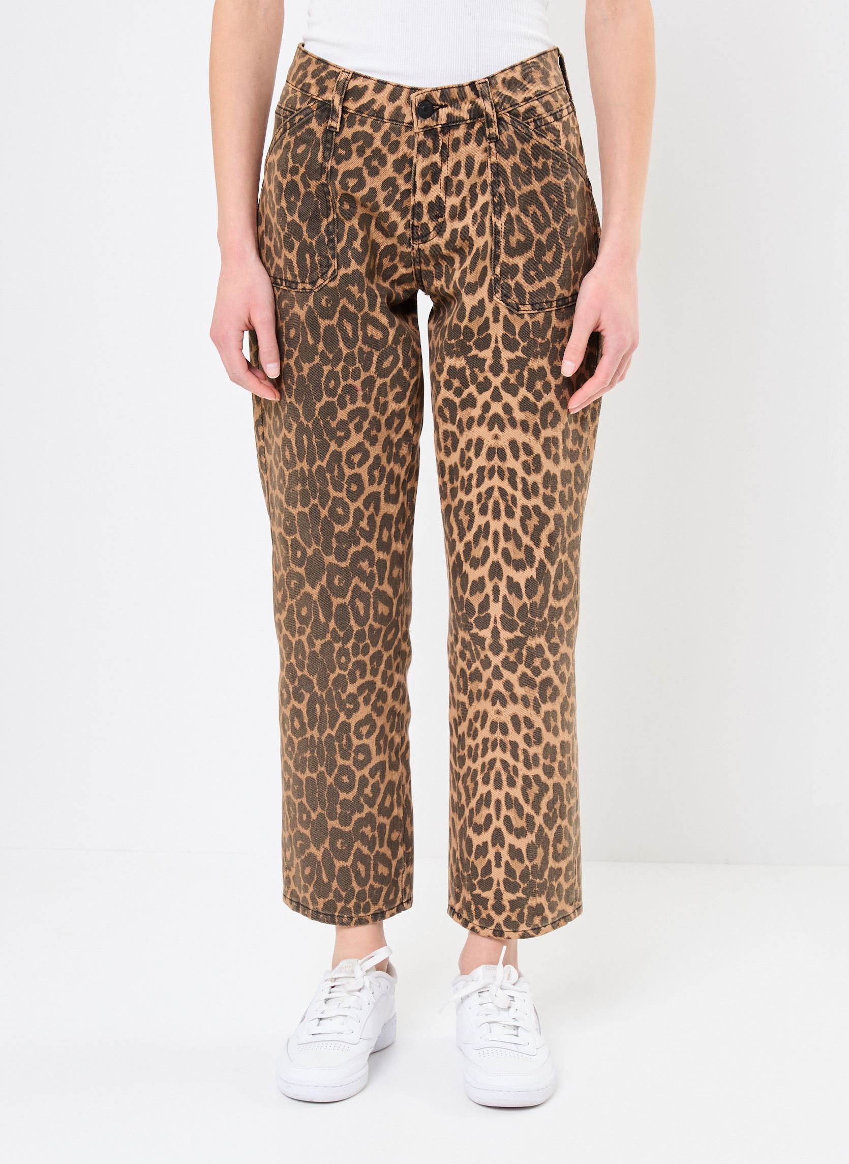 Rechte broeken 27570 LOURDES PANTALON dames bruin Five Jeans Rechte broeken 27570 LOURDES PANTALON dames bruin LEOPARD