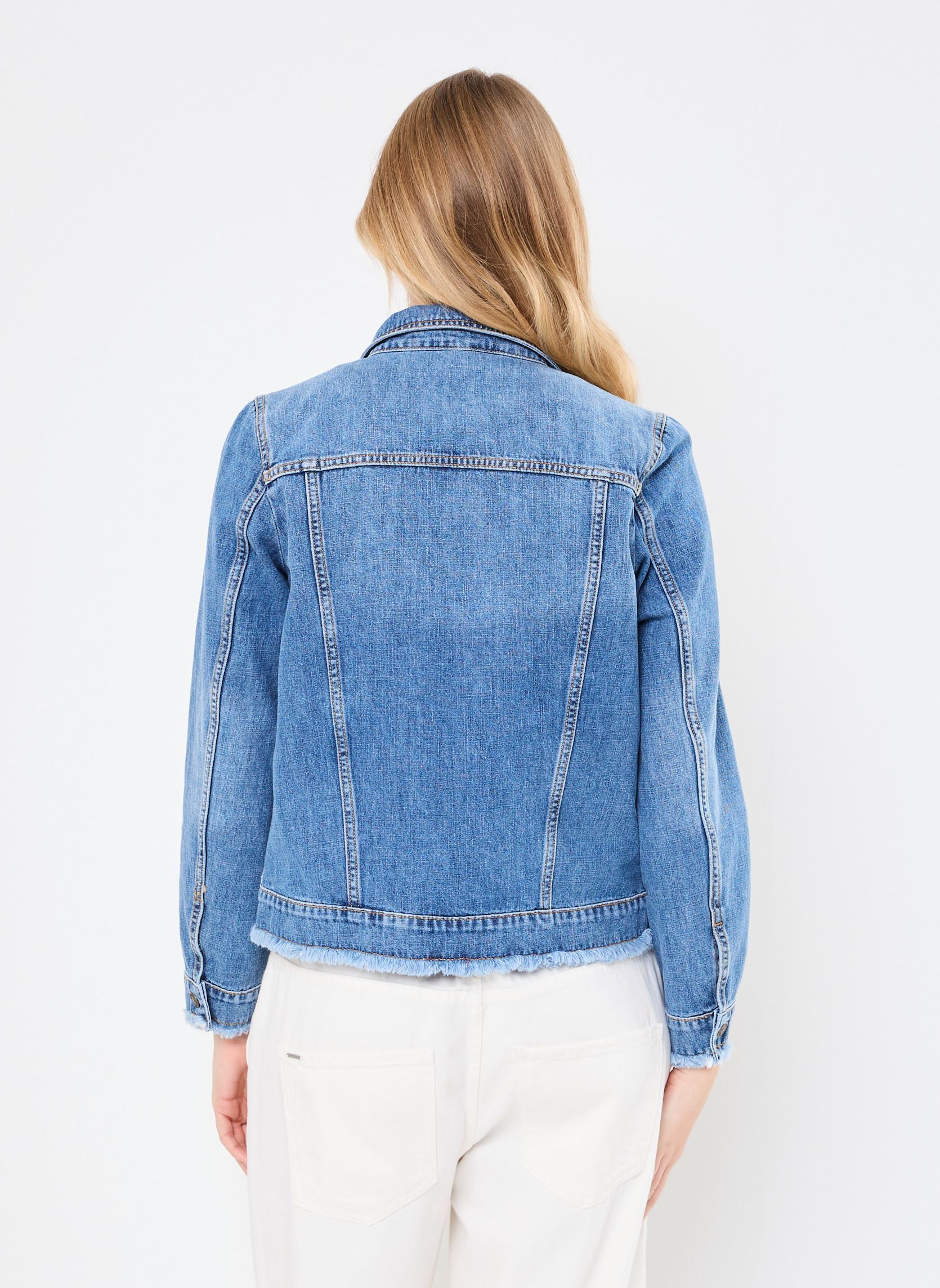 Vestes en jean 43684 VASERA VESTE femme bleu Five Jeans Vestes en jean 43684 VASERA VESTE femme bleu LIGHT BLUE