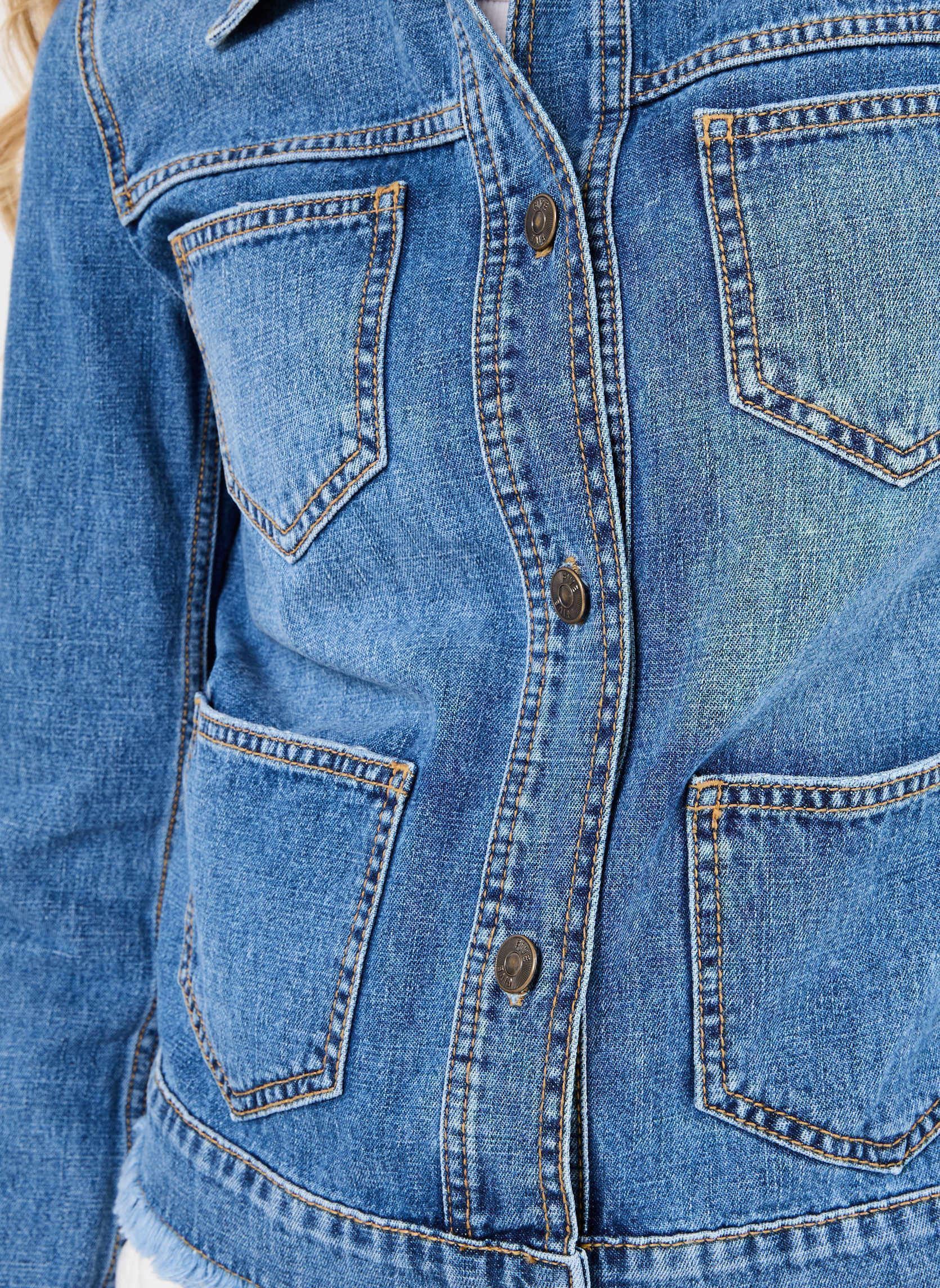 Vestes en jean 43684 VASERA VESTE femme bleu Five Jeans Vestes en jean 43684 VASERA VESTE femme bleu LIGHT BLUE