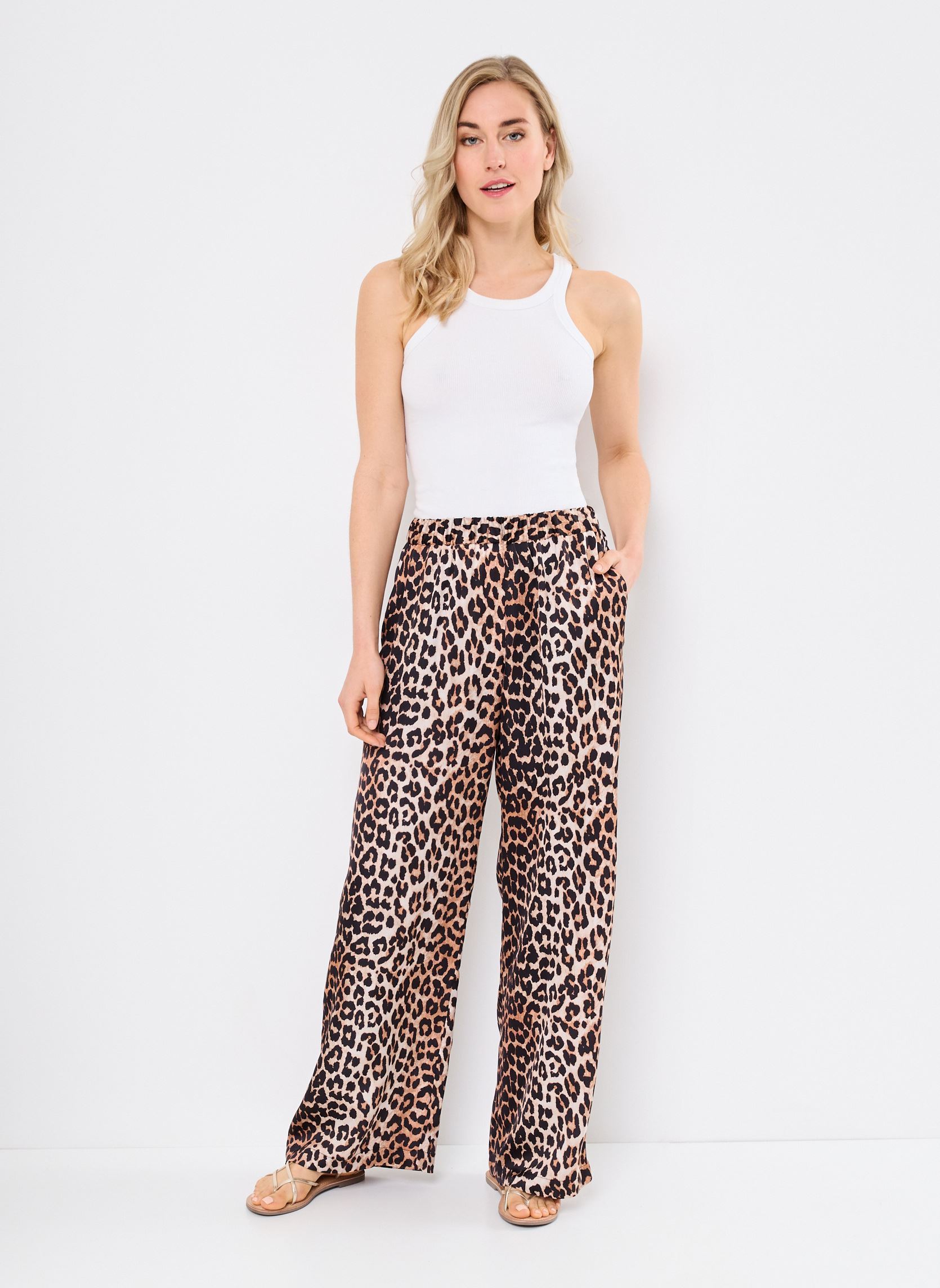 Pantalones anchos 52434 PATRICIA PANTALON mujer marrón Five Jeans Pantalones anchos 52434 PATRICIA PANTALON mujer marrón LEOPARD