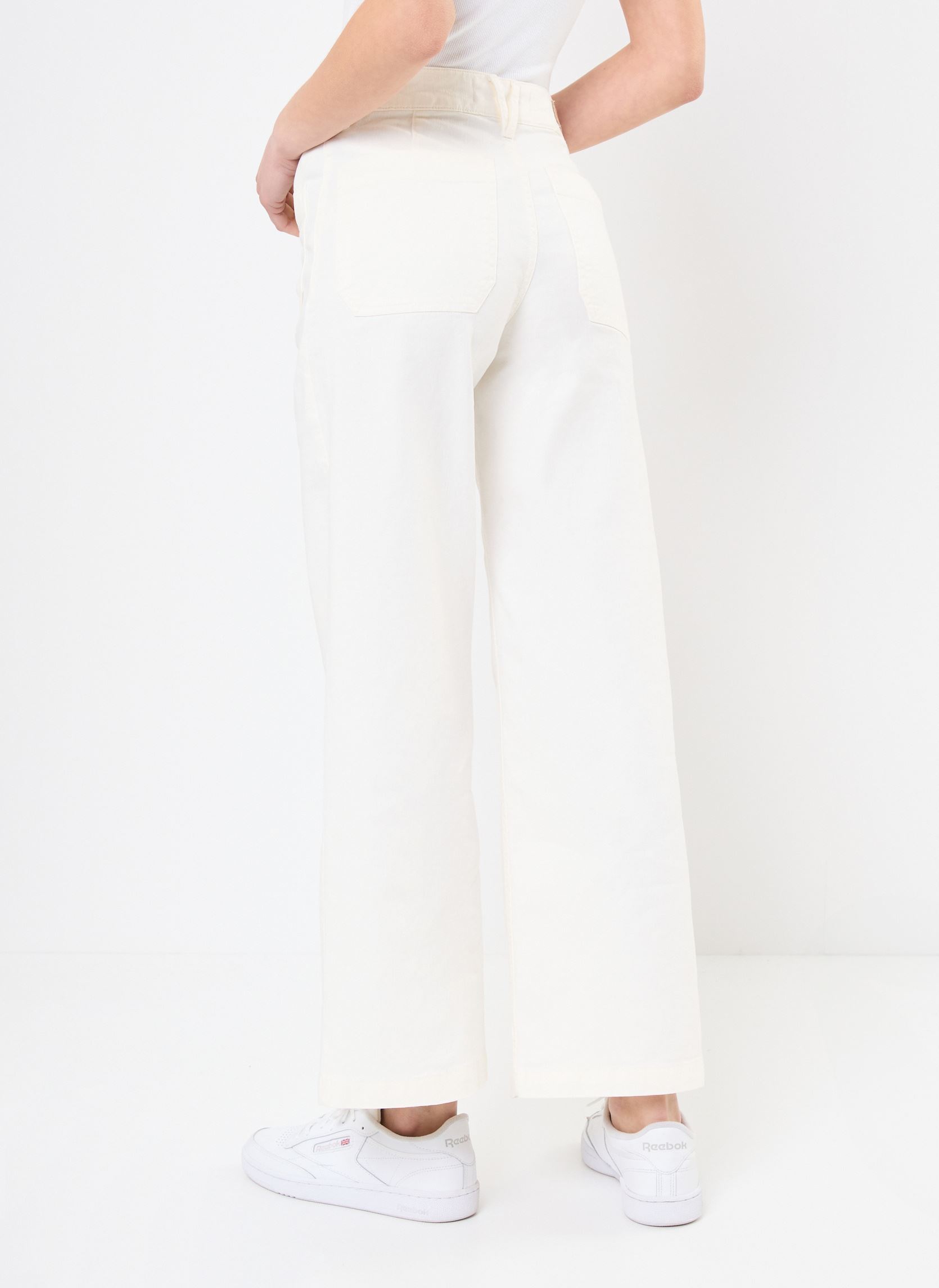 Pantalons larges 53839 LUCIA PANTALON femme blanc Five Jeans Pantalons larges 53839 LUCIA PANTALON femme blanc MERINGUE