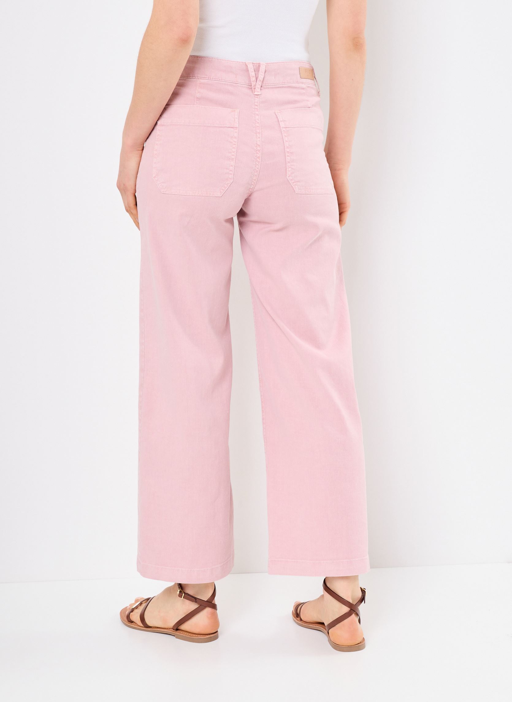 Pantalons larges 53839 LUCIA PANTALON femme rose Five Jeans Pantalons larges 53839 LUCIA PANTALON femme rose OLD PINK