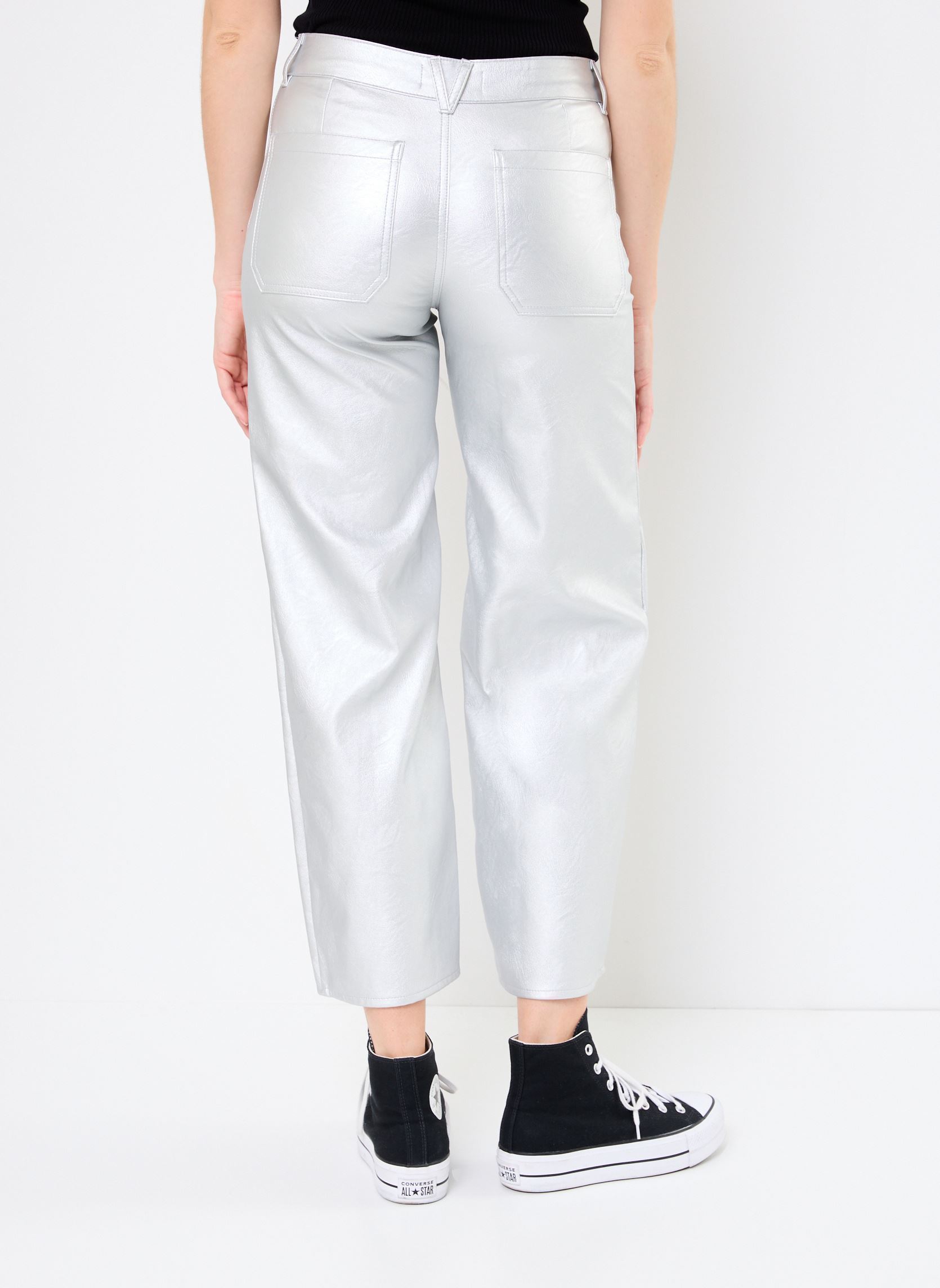 Pantalons larges 53848 LUCIA PANTALON femme argent Five Jeans Pantalons larges 53848 LUCIA PANTALON femme argent SILVER