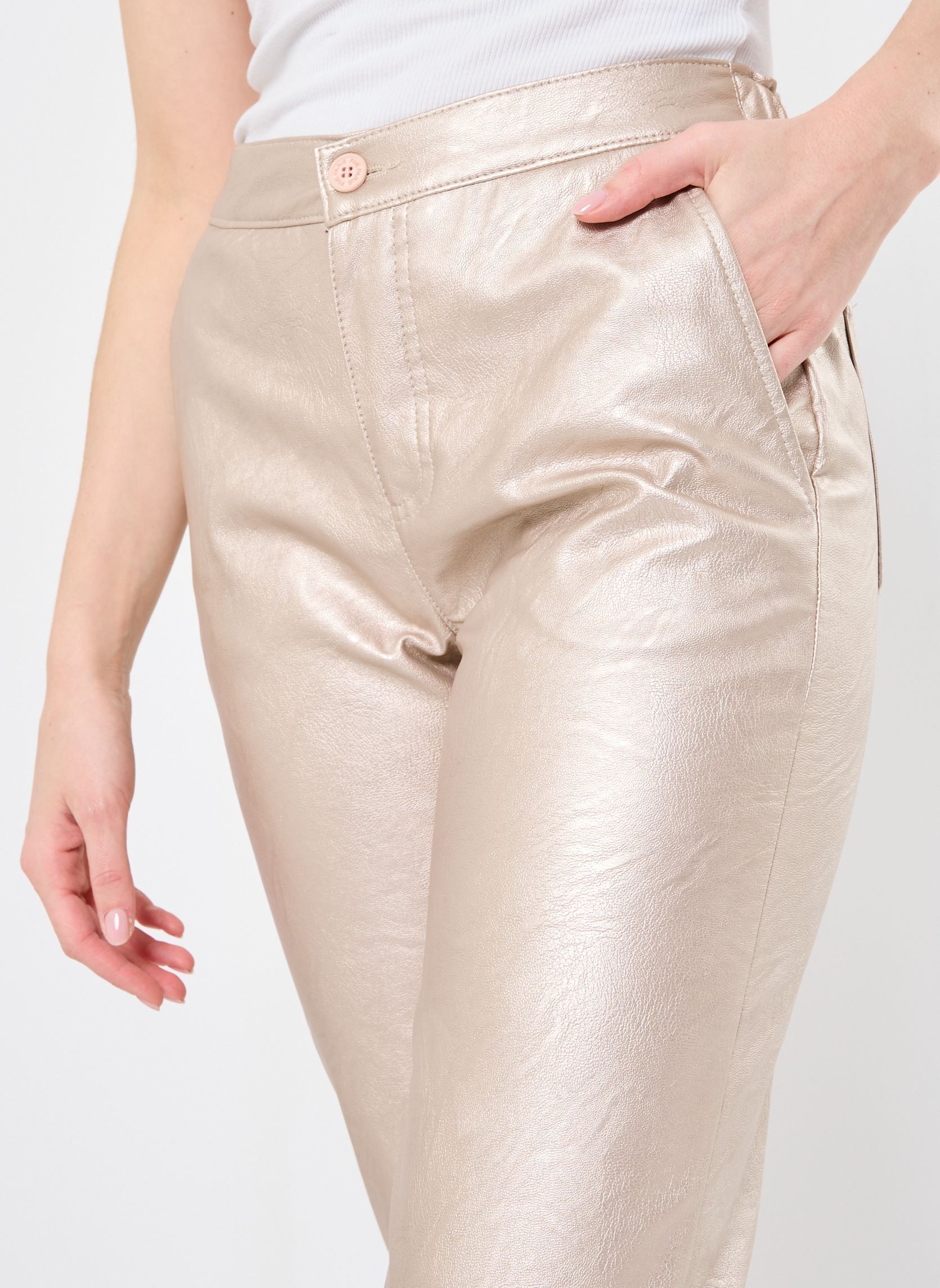 Pantalons droit 54848 S MEGHAN PANTALON femme or et bronze Five Jeans Pantalons droit 54848 S MEGHAN PANTALON femme or et bronze OATMEAL