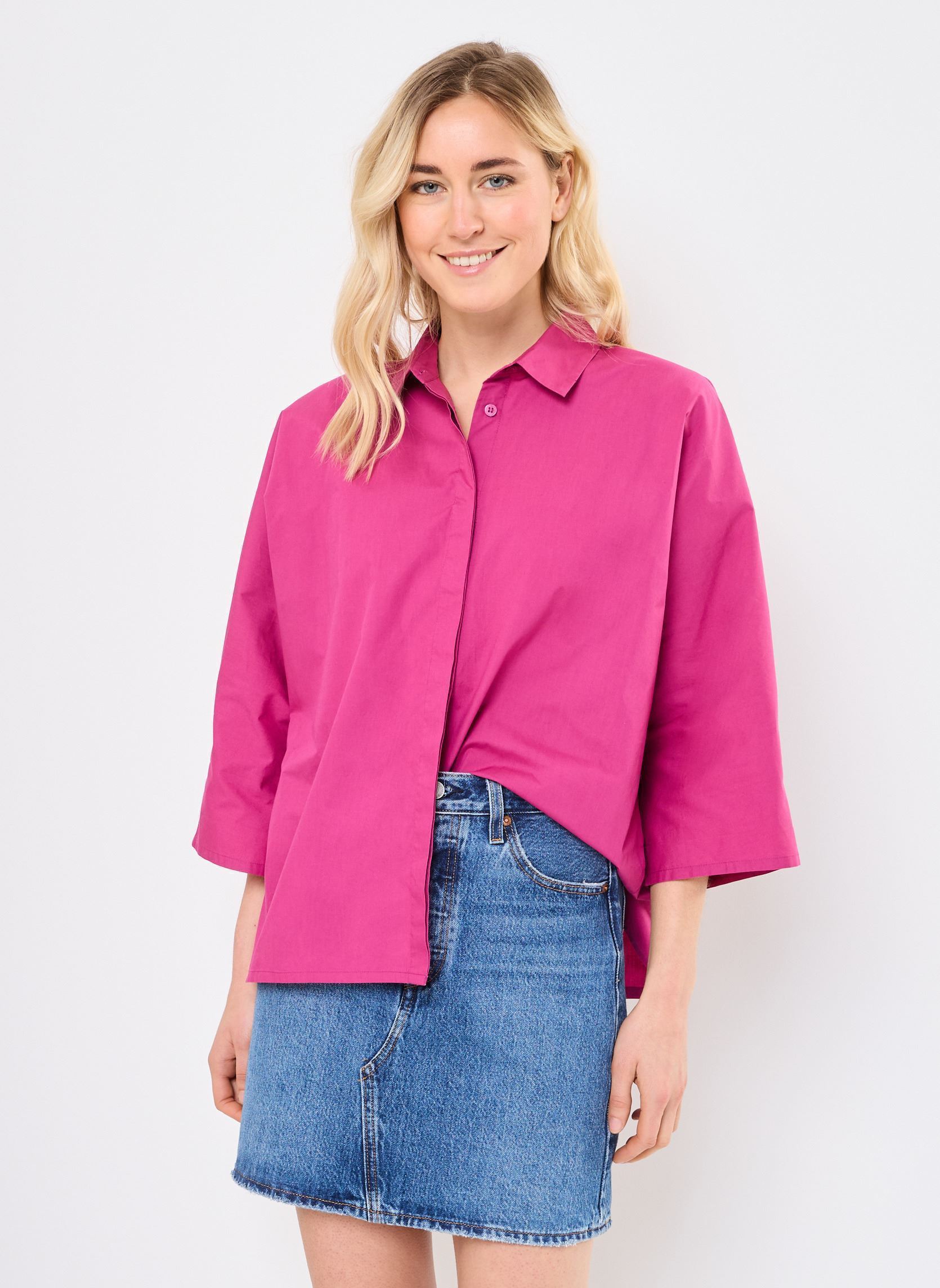 Blouses manches courtes 70931 CHARLINE CHEMISE femme rose Five Jeans Blouses manches courtes 70931 CHARLINE CHEMISE femme rose GLYCINE