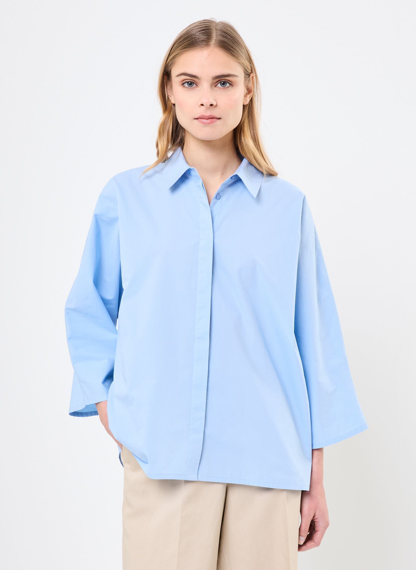 Blouses manches courtes 70931 CHARLINE CHEMISE femme bleu Five Jeans Blouses manches courtes 70931 CHARLINE CHEMISE femme bleu SKY