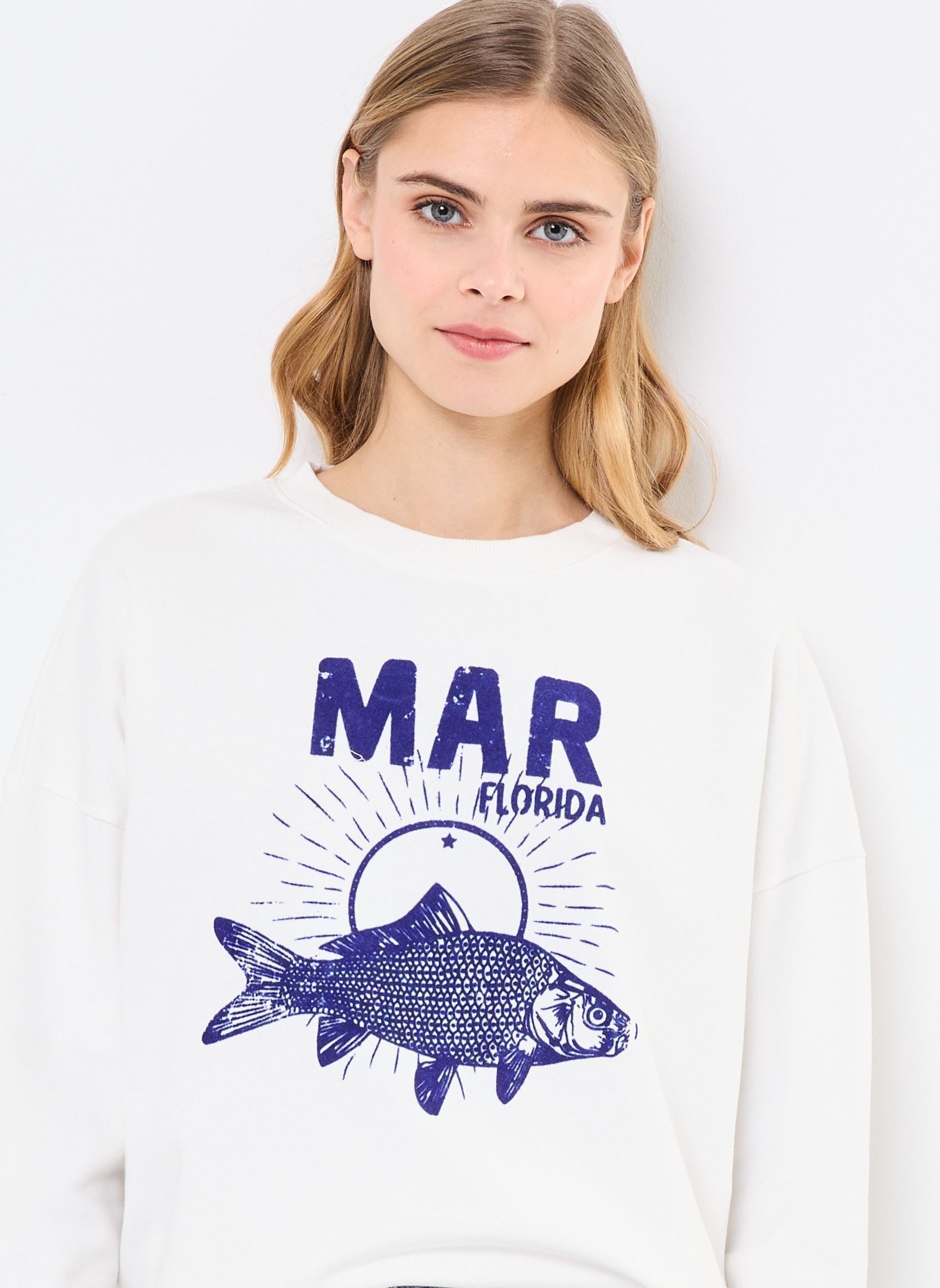 Sweatshirts SWE2509 SWEAT damen weiß Five Jeans Sweatshirts SWE2509 SWEAT damen weiß MERINGUE
