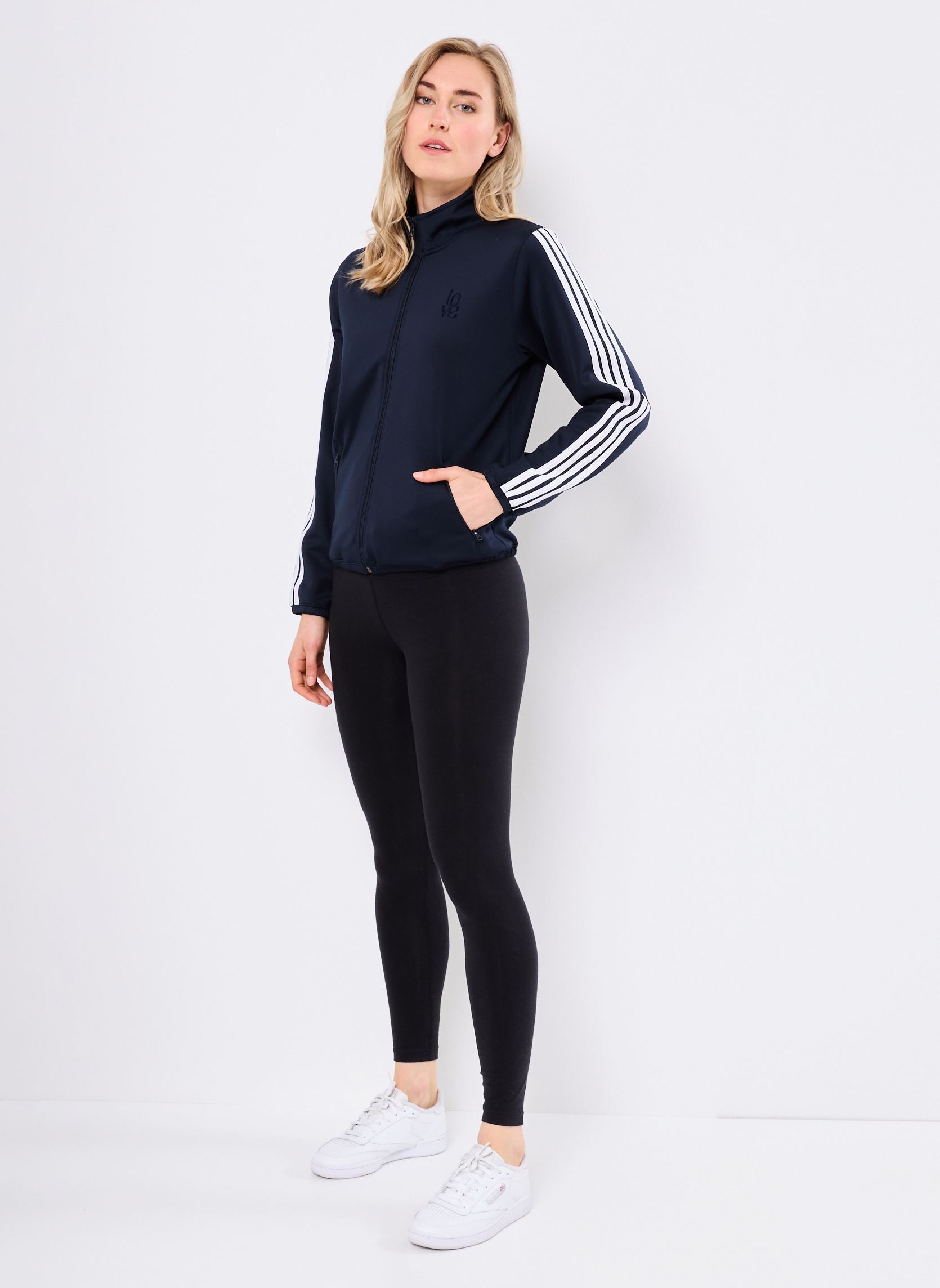 Sweats zippés SWE2517 SWEAT femme bleu Five Jeans Sweats zippés SWE2517 SWEAT femme bleu NAVY - WHITE