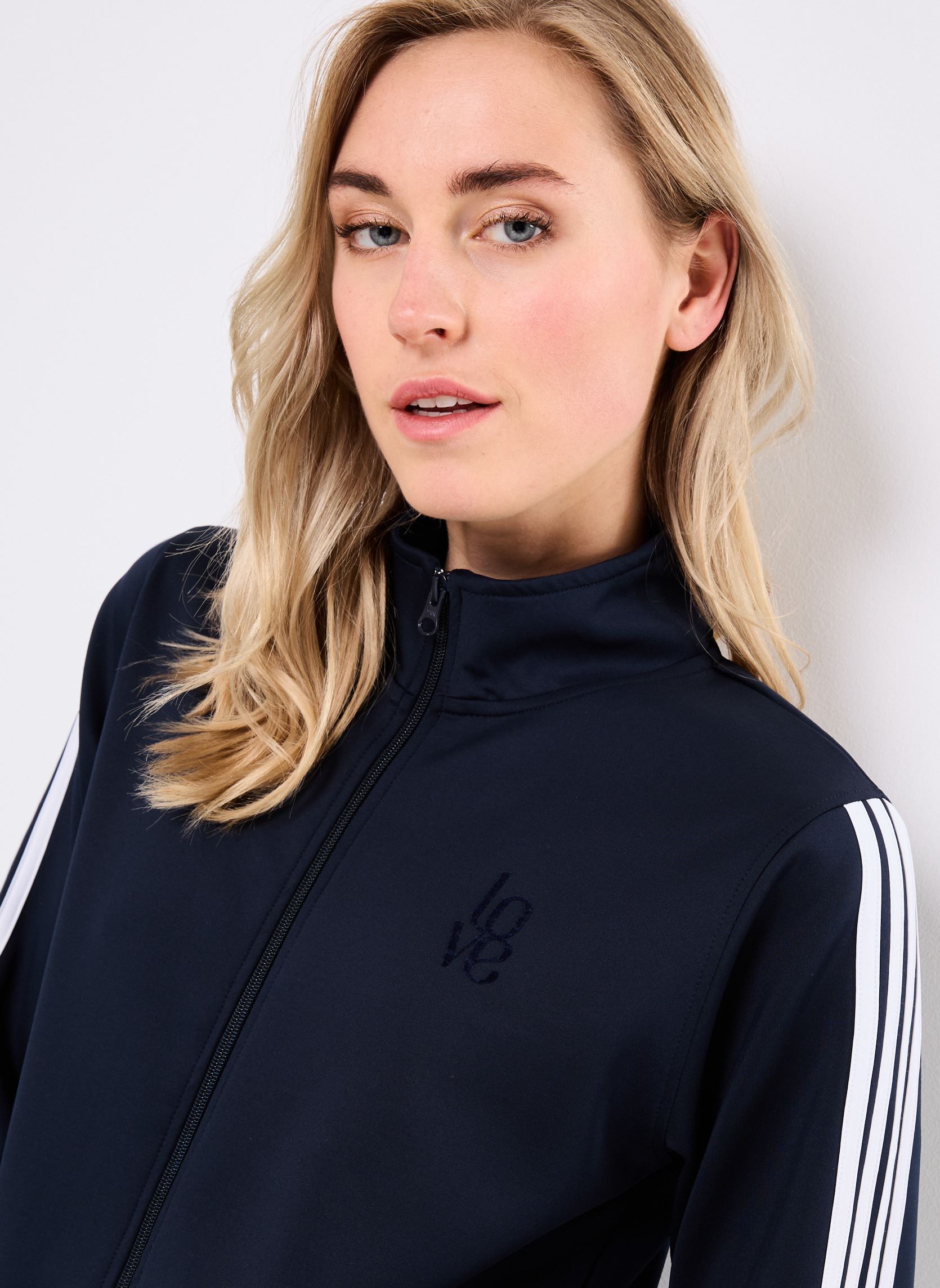 Sweats zippés SWE2517 SWEAT femme bleu Five Jeans Sweats zippés SWE2517 SWEAT femme bleu NAVY - WHITE