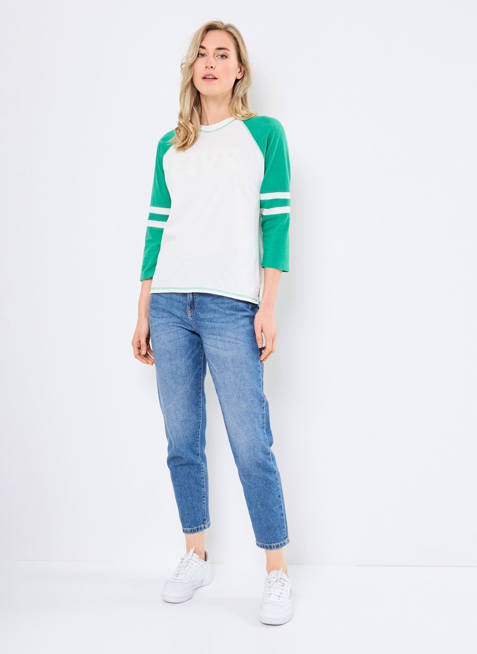 Tee-shirts manches longues TSE2503 TEE SHIRT femme blanc Five Jeans Tee-shirts manches longues TSE2503 TEE SHIRT femme blanc MINT
