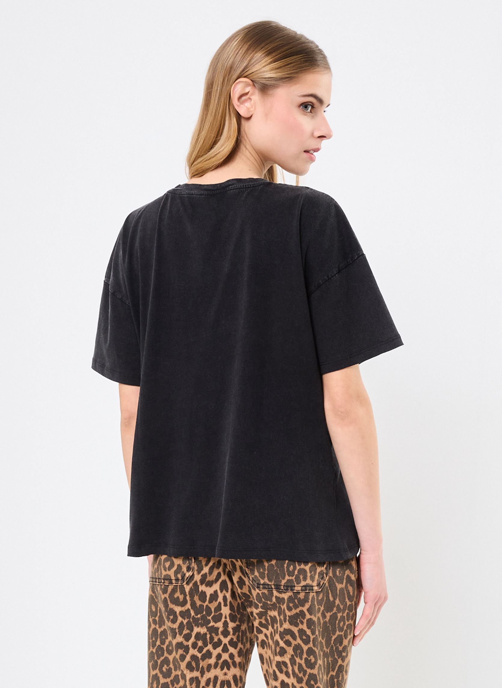 Kurzarm-T-Shirts TSE2516 TEE SHIRT damen grau Five Jeans Kurzarm-T-Shirts TSE2516 TEE SHIRT damen grau ACID GREY
