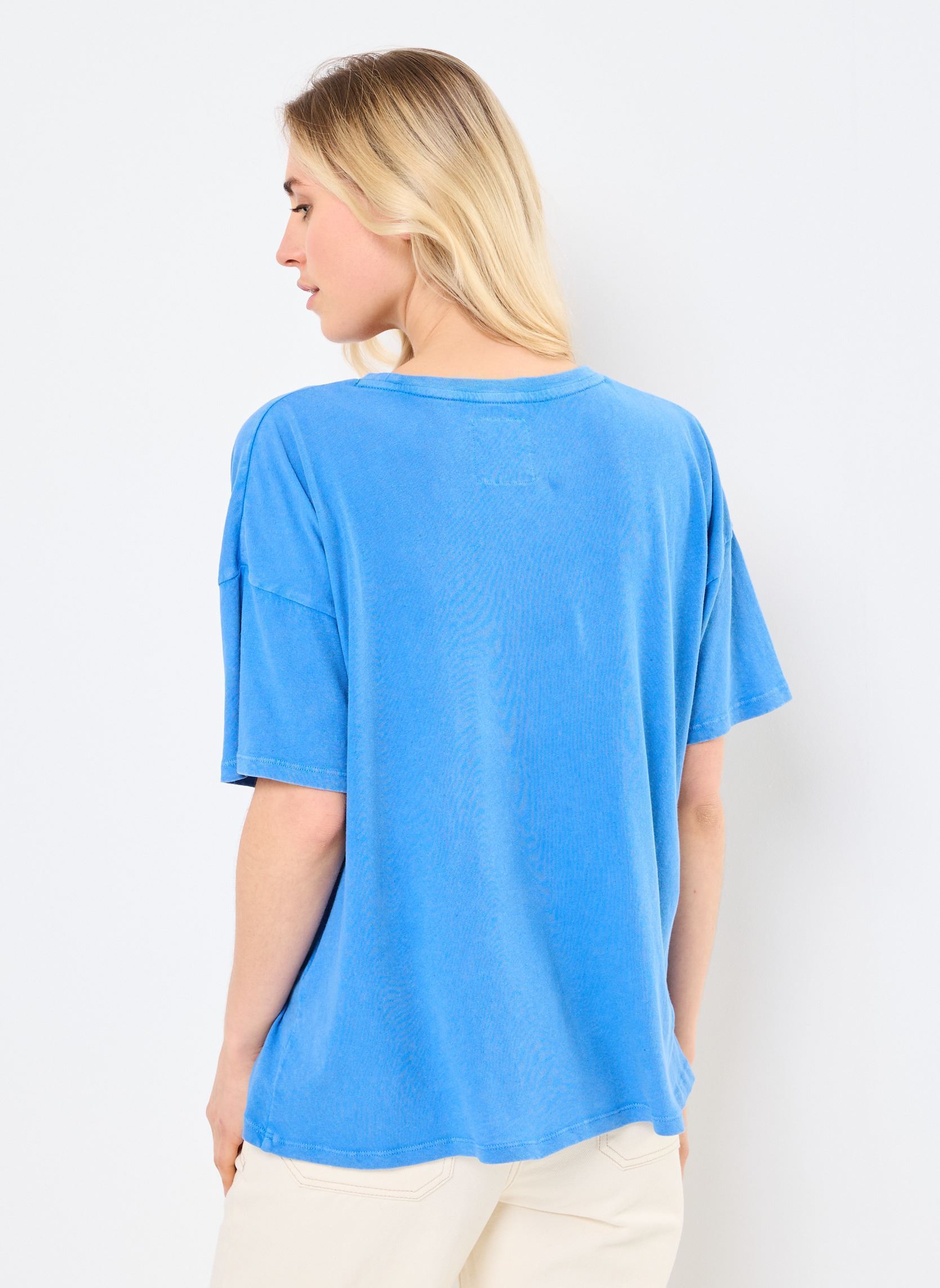 Tee-shirts manches courtes TSE2522 TEE SHIRT femme bleu Five Jeans Tee-shirts manches courtes TSE2522 TEE SHIRT femme bleu IMPERIAL