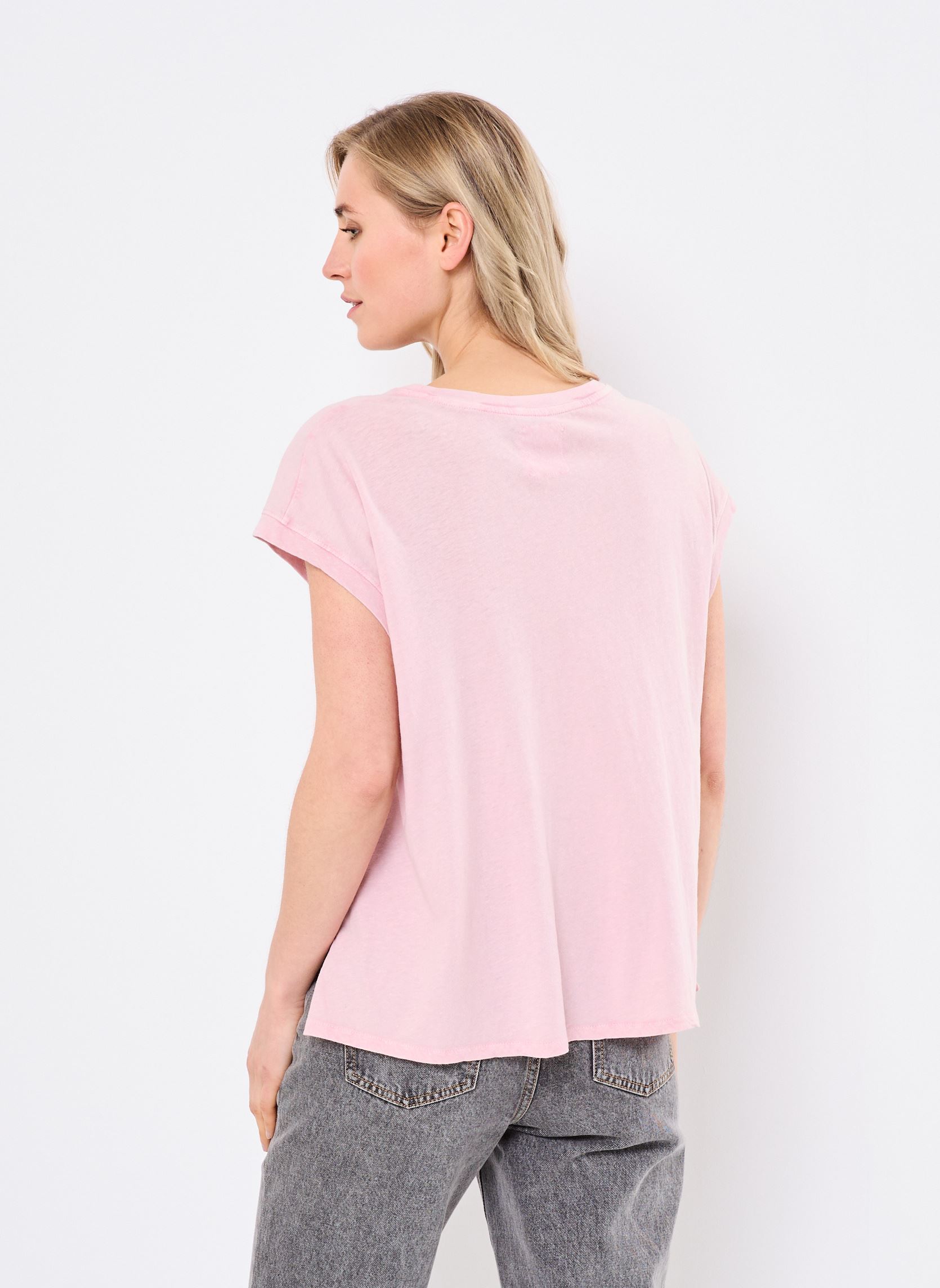 Débardeurs TSE2526 TEE SHIRT femme rose Five Jeans Débardeurs TSE2526 TEE SHIRT femme rose OLD PINK