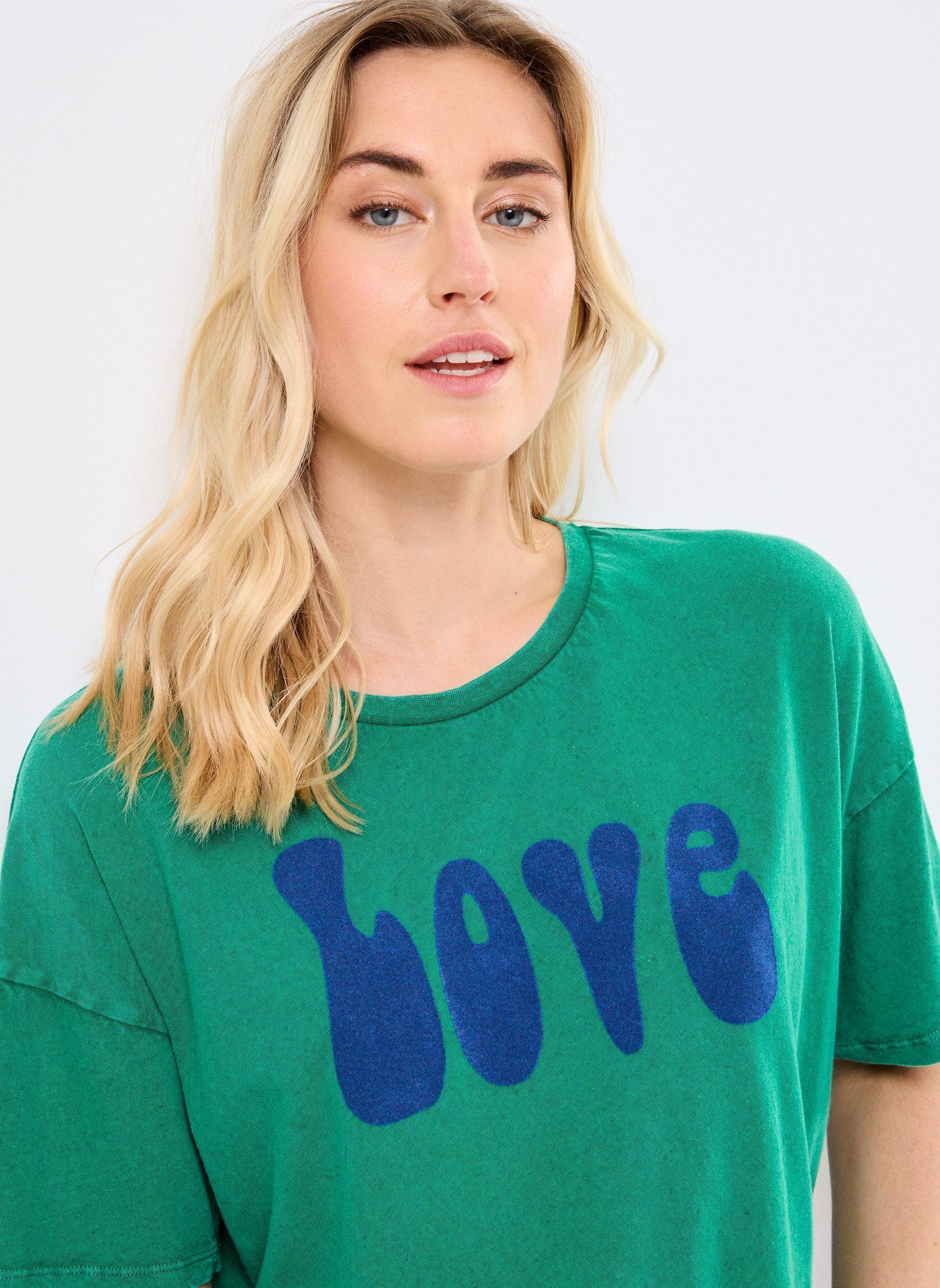 Kurzarm-T-Shirts TSE2528 TEE SHIRT damen grün Five Jeans Kurzarm-T-Shirts TSE2528 TEE SHIRT damen grün MINT-IMPERIAL