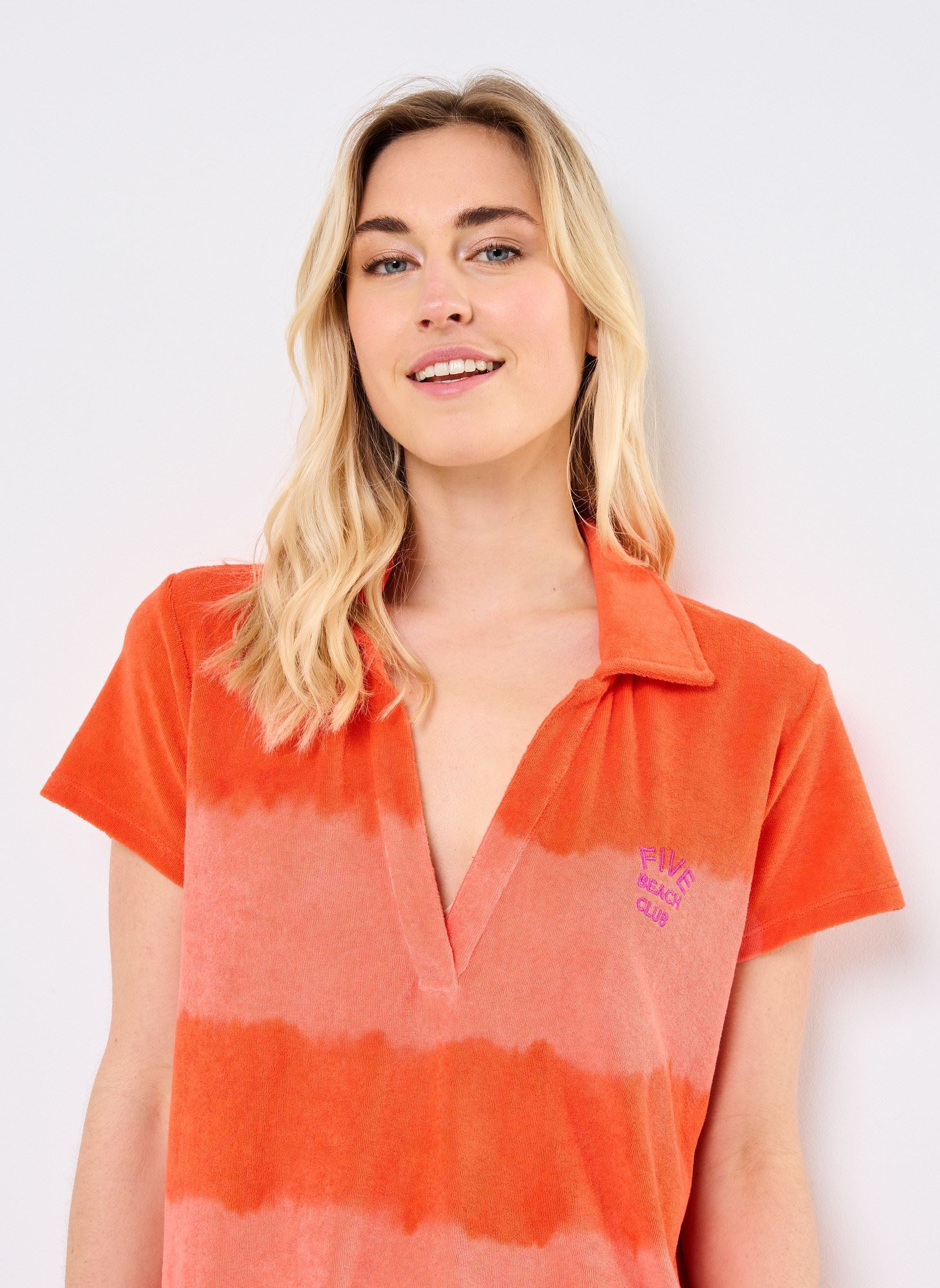 Robes TSE2540 ROBE femme orange Five Jeans Robes TSE2540 ROBE femme orange CORAL