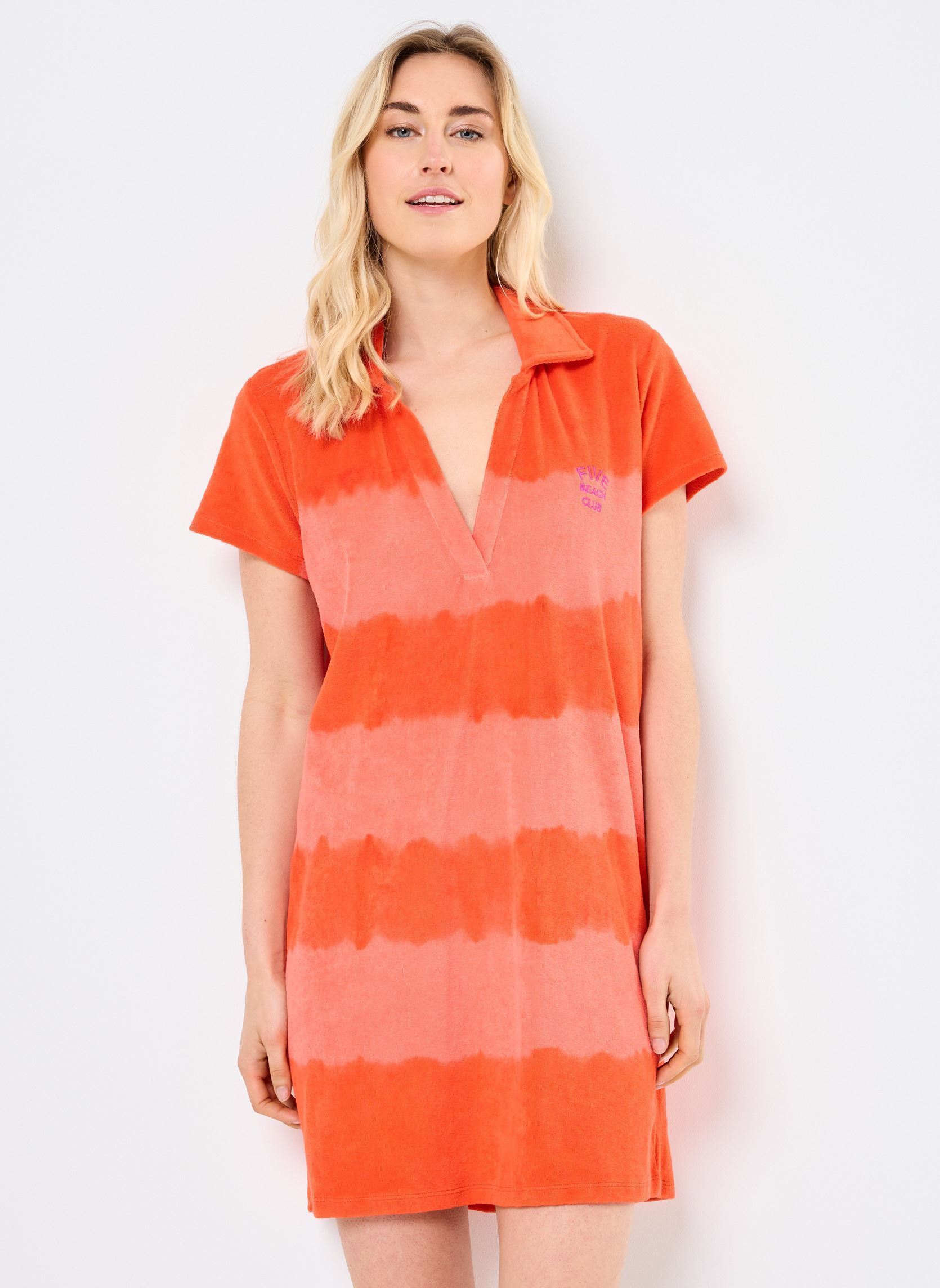 Robes TSE2540 ROBE femme orange Five Jeans Robes TSE2540 ROBE femme orange CORAL