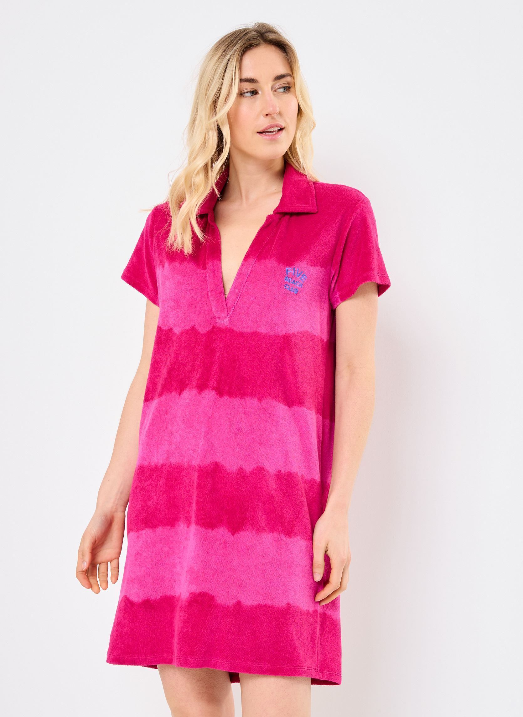 Kleider TSE2540 ROBE damen violett Five Jeans Kleider TSE2540 ROBE damen violett GLYCINE