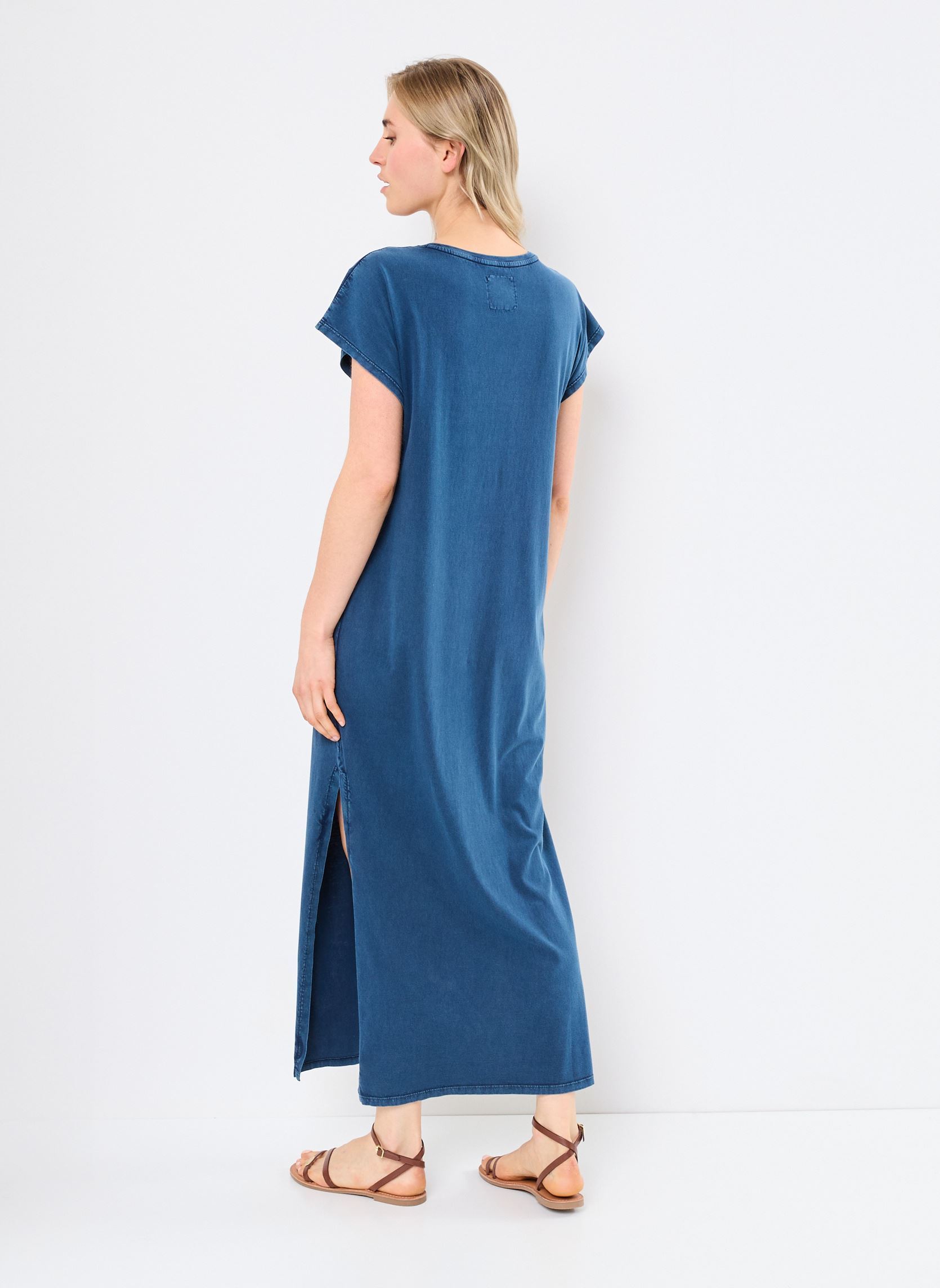 Lange Kleider TSE2552 ROBE damen blau Five Jeans Lange Kleider TSE2552 ROBE damen blau INDIGO