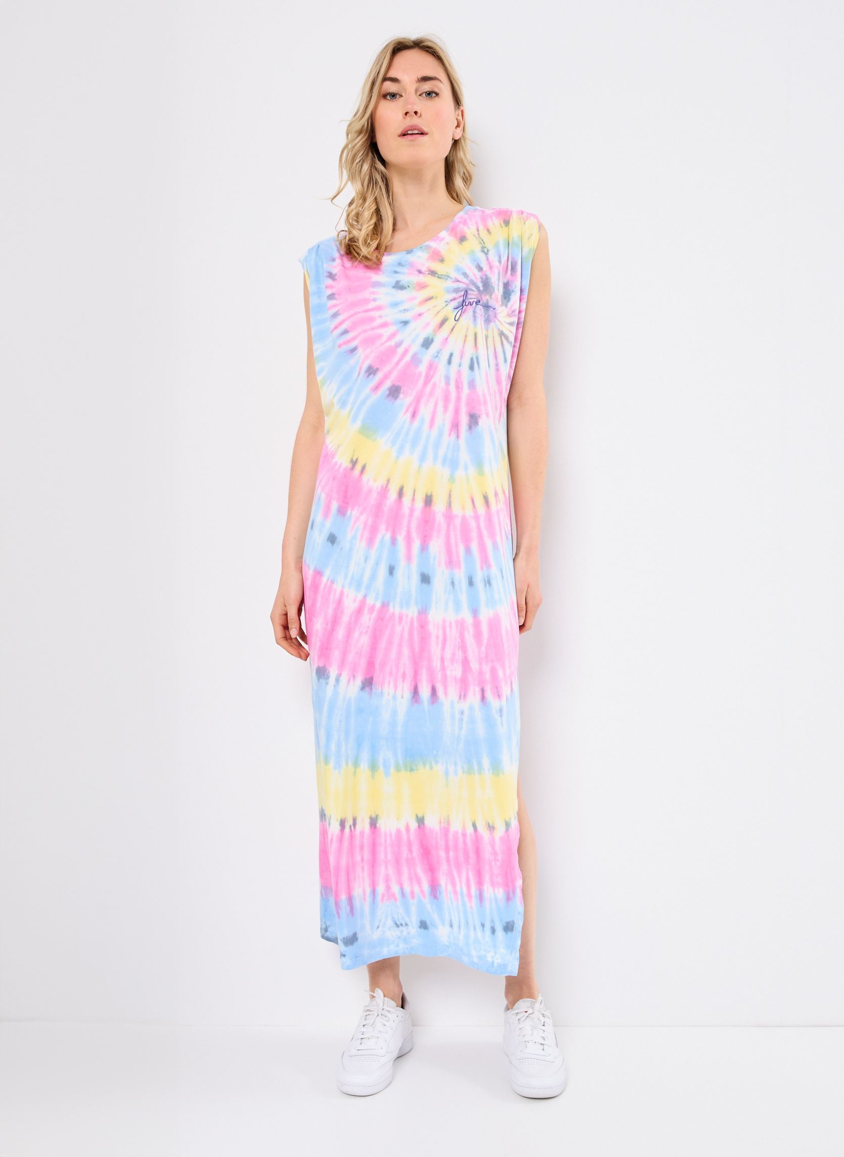 Robes longues TSE2555 ROBE femme multicolore Five Jeans Robes longues TSE2555 ROBE femme multicolore LEMON